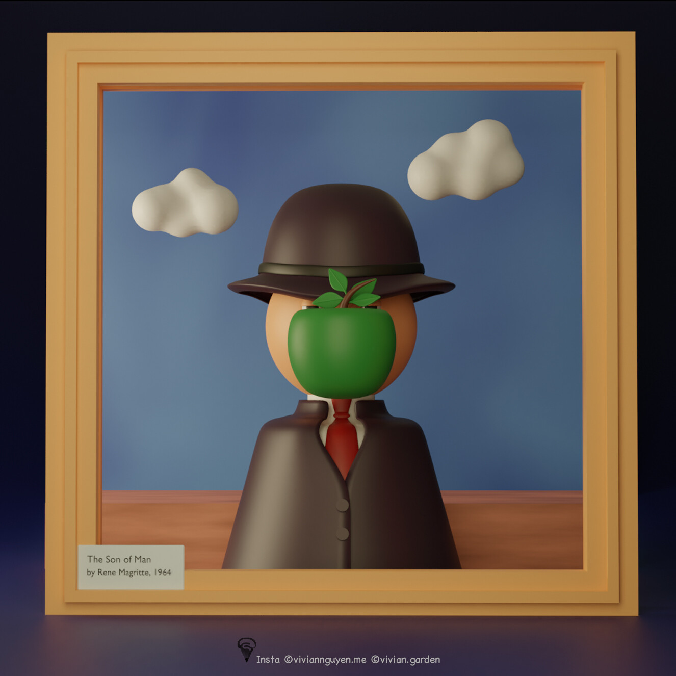 Rene Magritte The Son Of Man