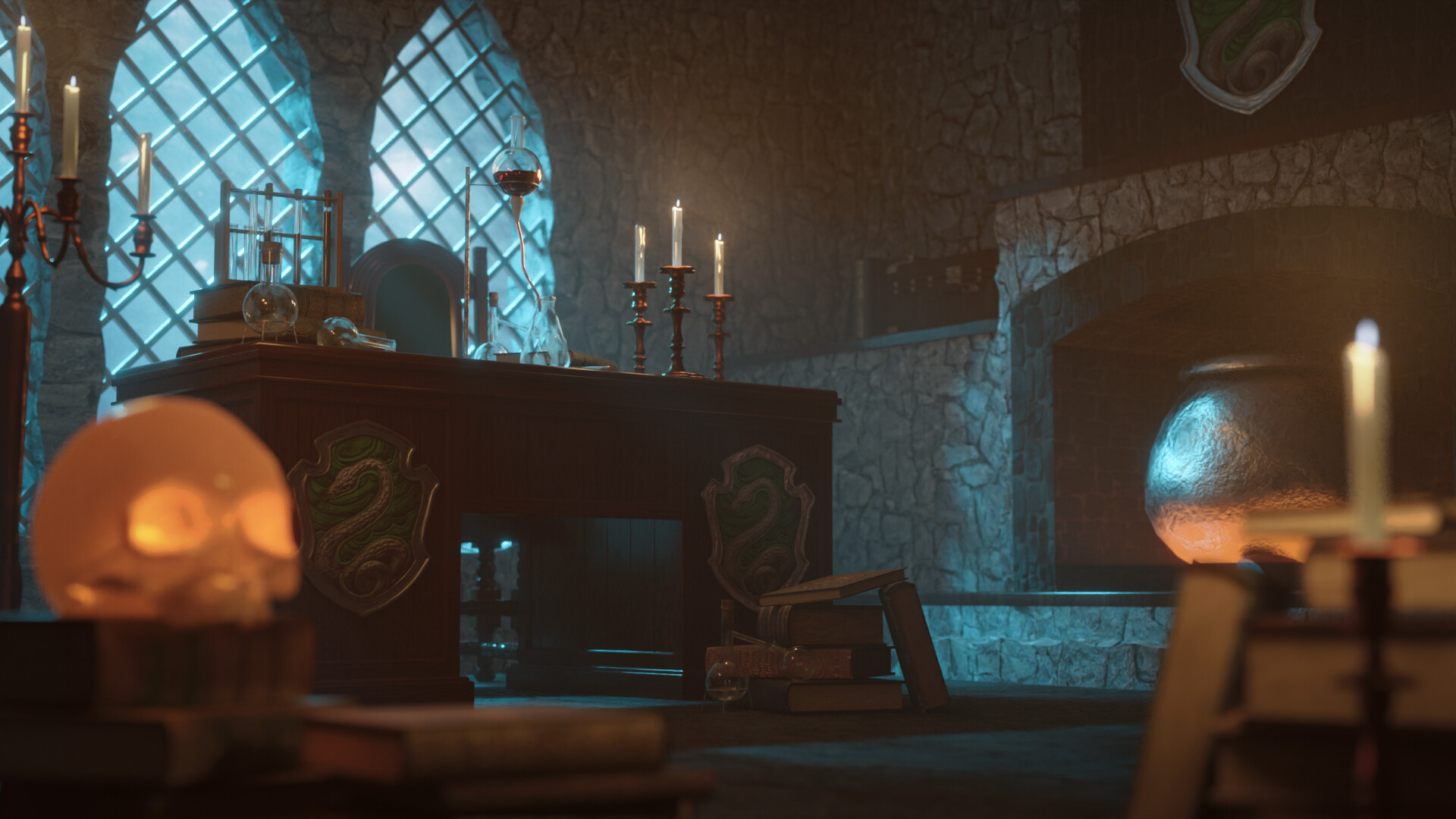 ArtStation Severus Snape's office at Hogwarts