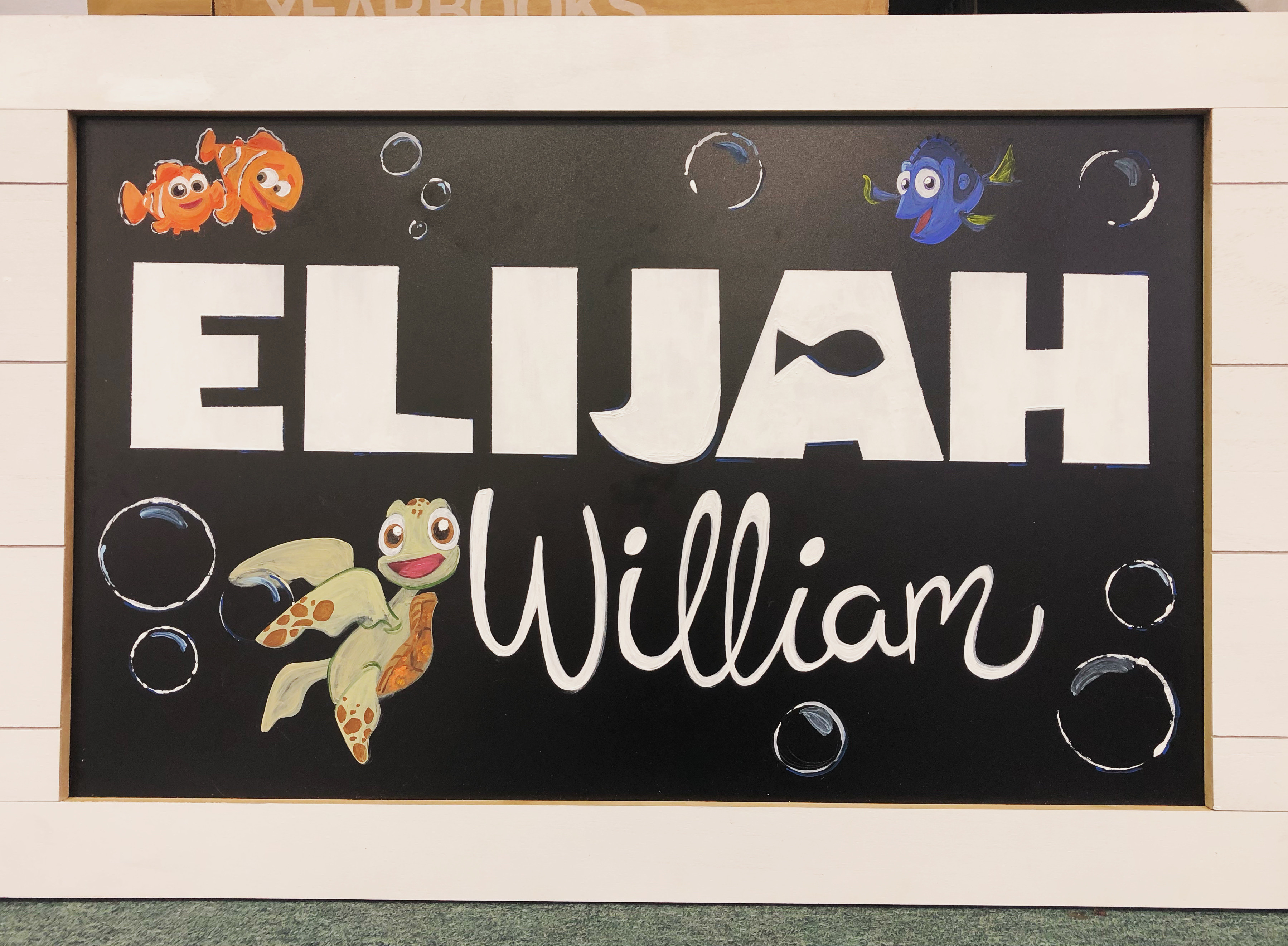 "Finding Nemo" Themed Nursery Sign