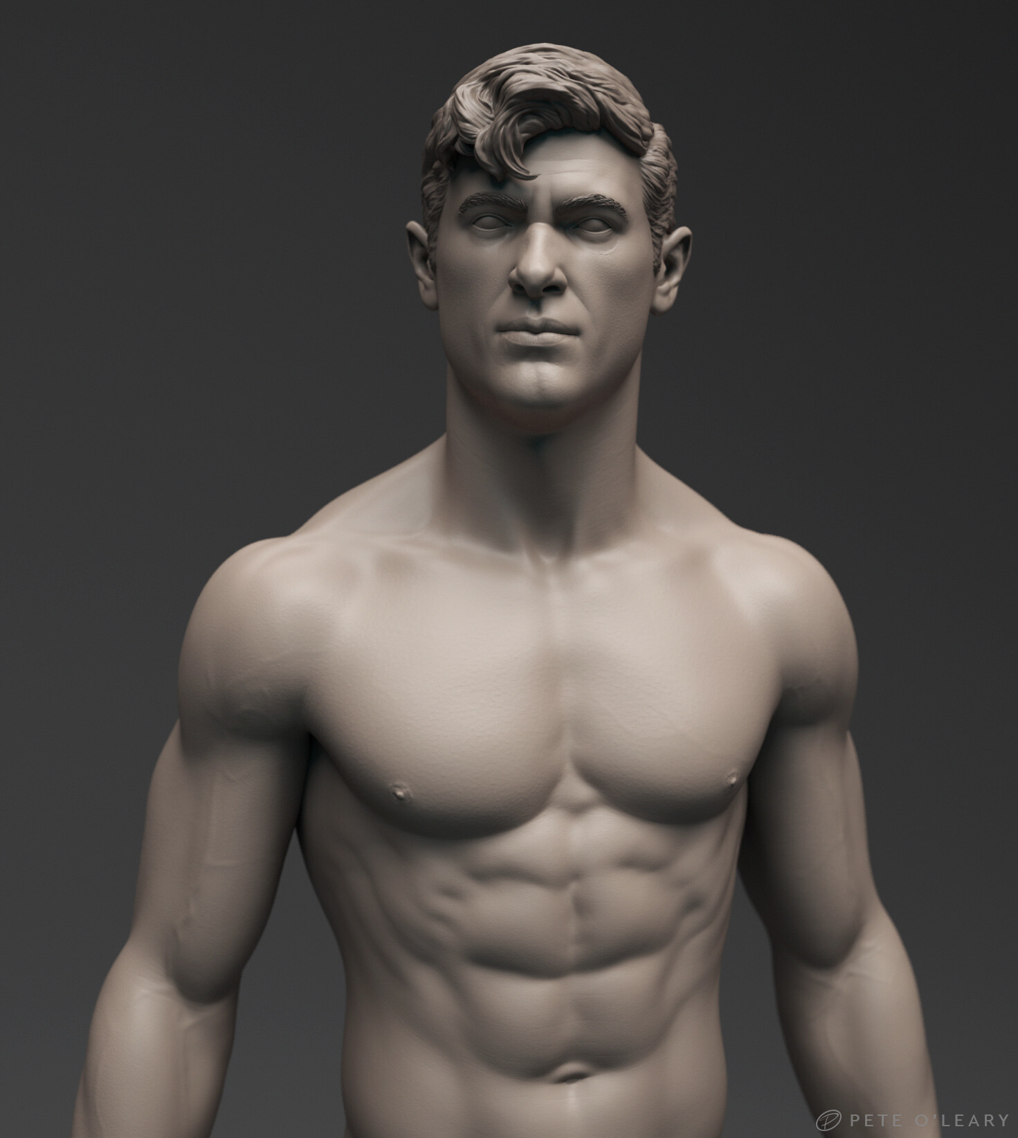 Pete O Leary 3d Artist Athlete Male Anatomy Study