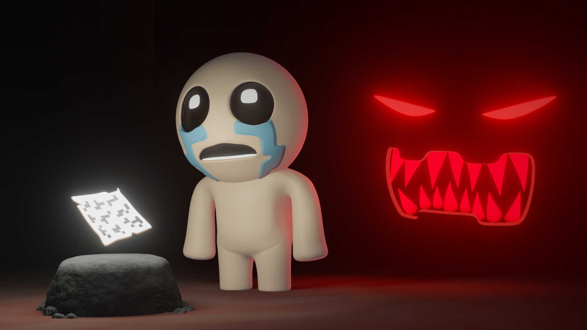 ArtStation 3D Binding Of Isaac Repentance Art Isaac Finds Dad's Note