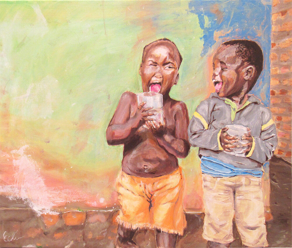 Joy in a Cup
18x24
Acrylics/ mixed media canvas
