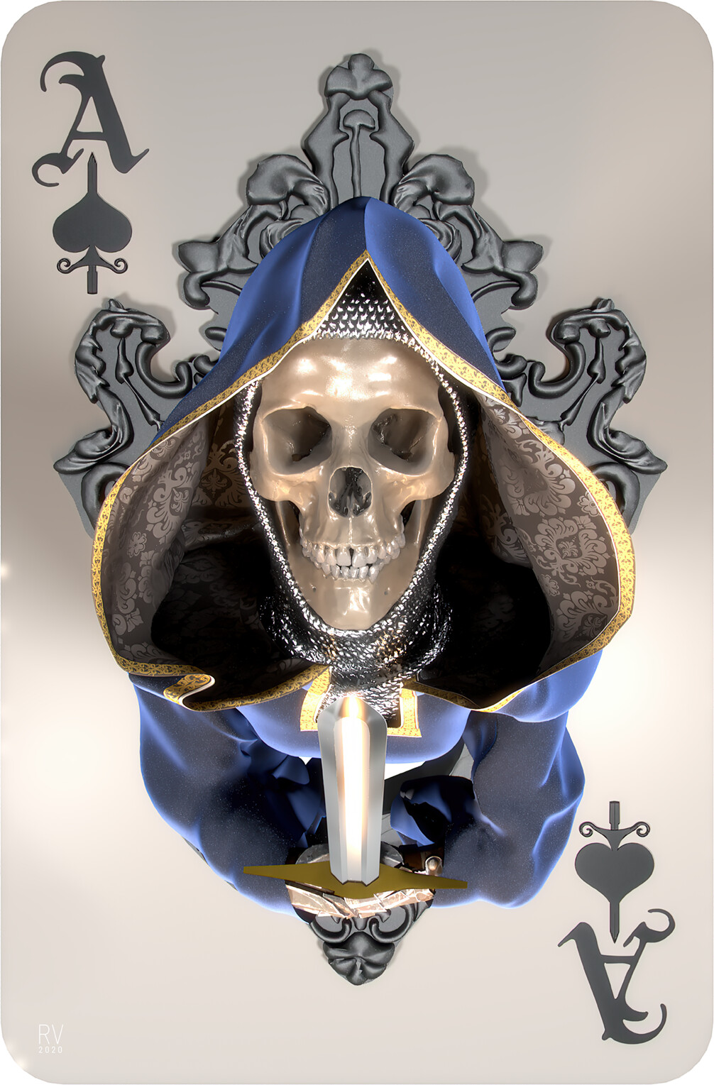 Rui Veiga Skullptures Deck of Cards