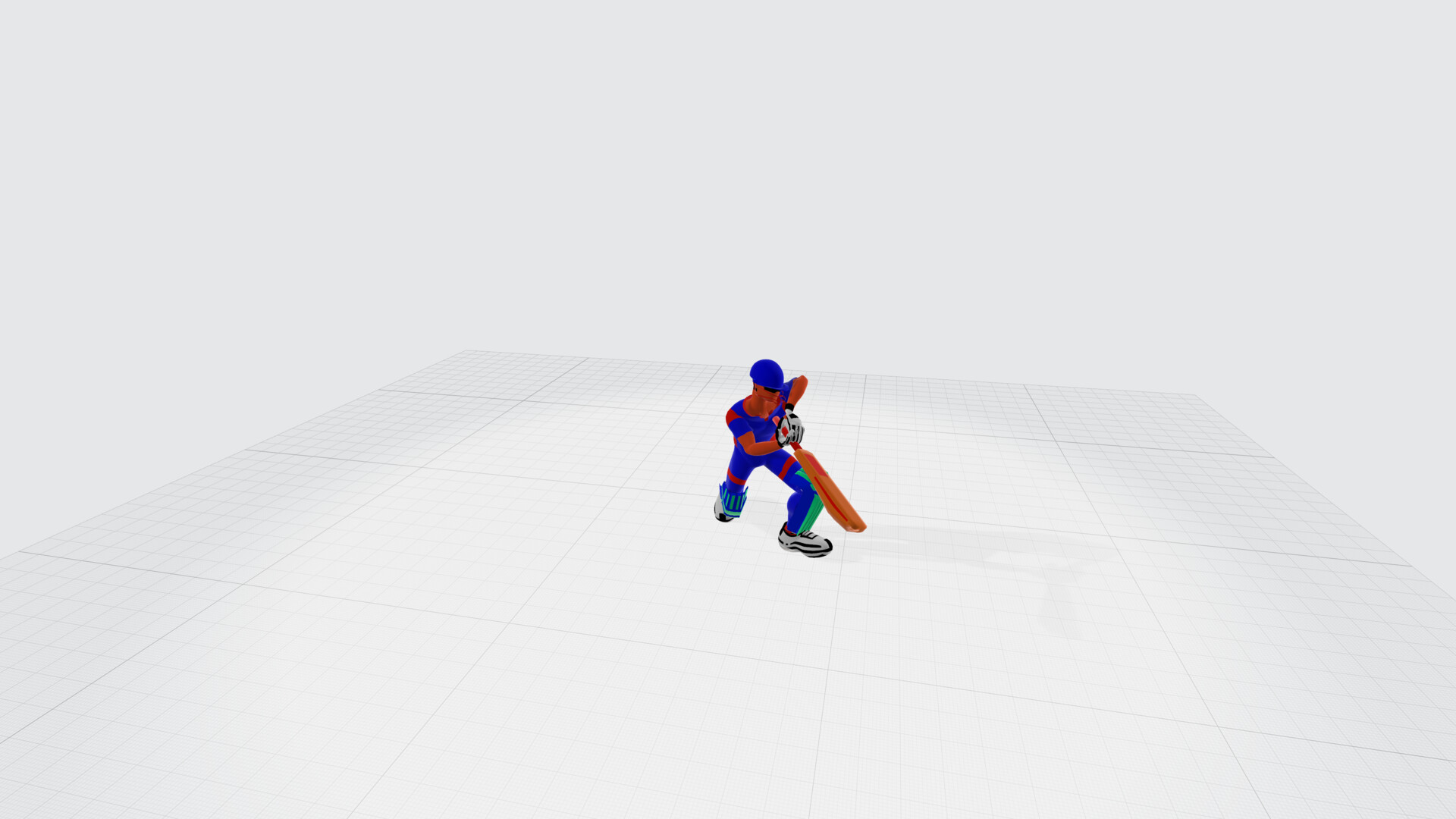 ArtStation - Batsman model and animation for my cricket game