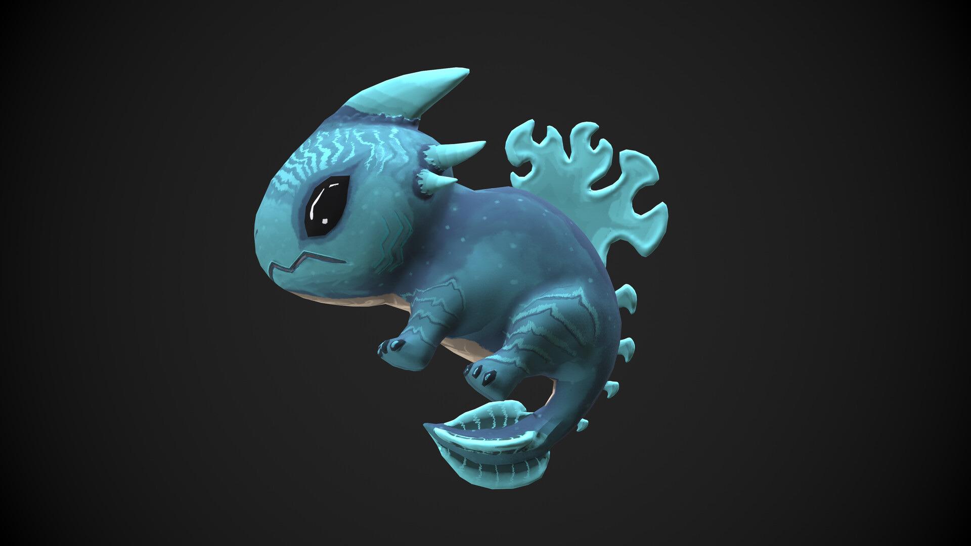 ArtStation - Baby Aqua dragon