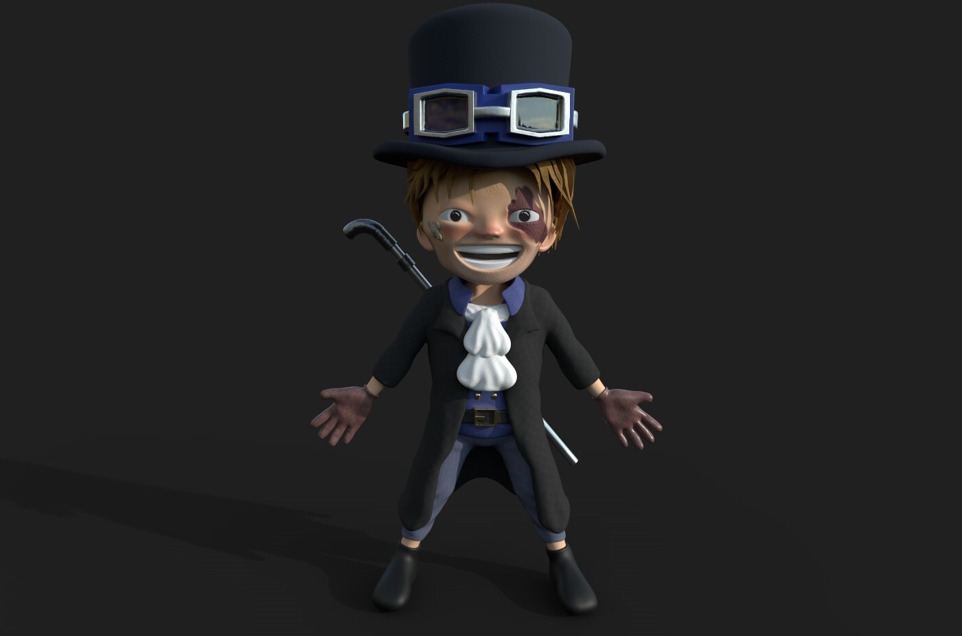 Artstation Sabo One Piece 3d Model