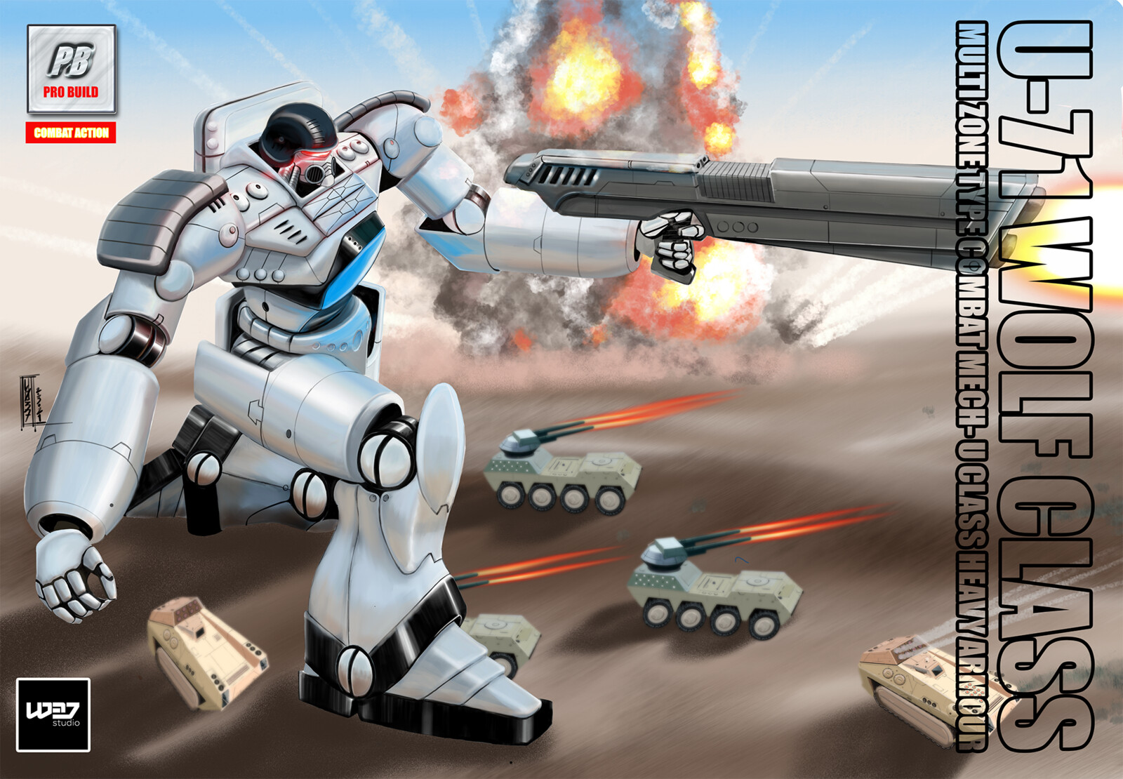 U-71 Wolf Class
Multizone Type Combat Mech- U Class Heavy Armour