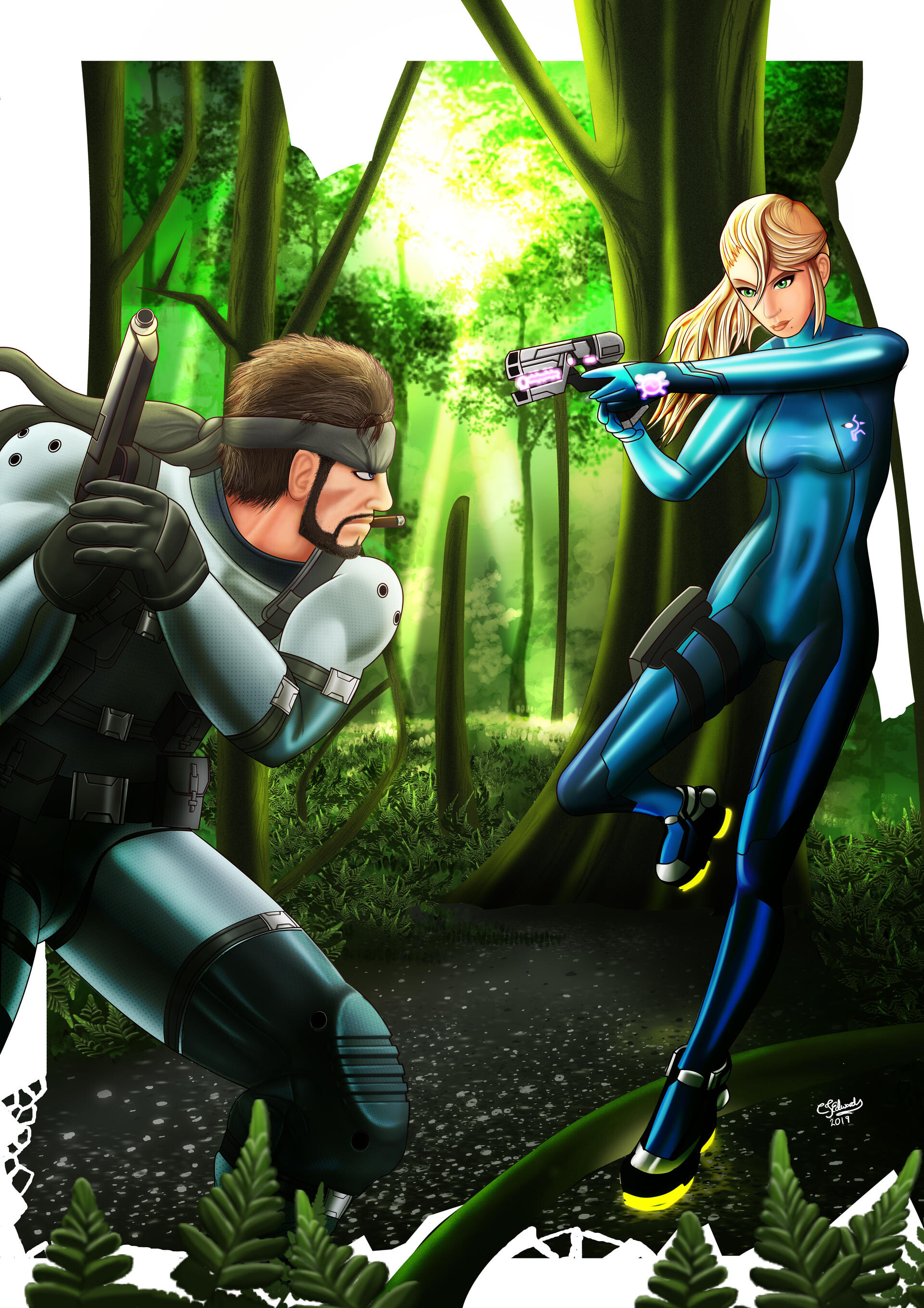 Artstation smash snake vs samus
