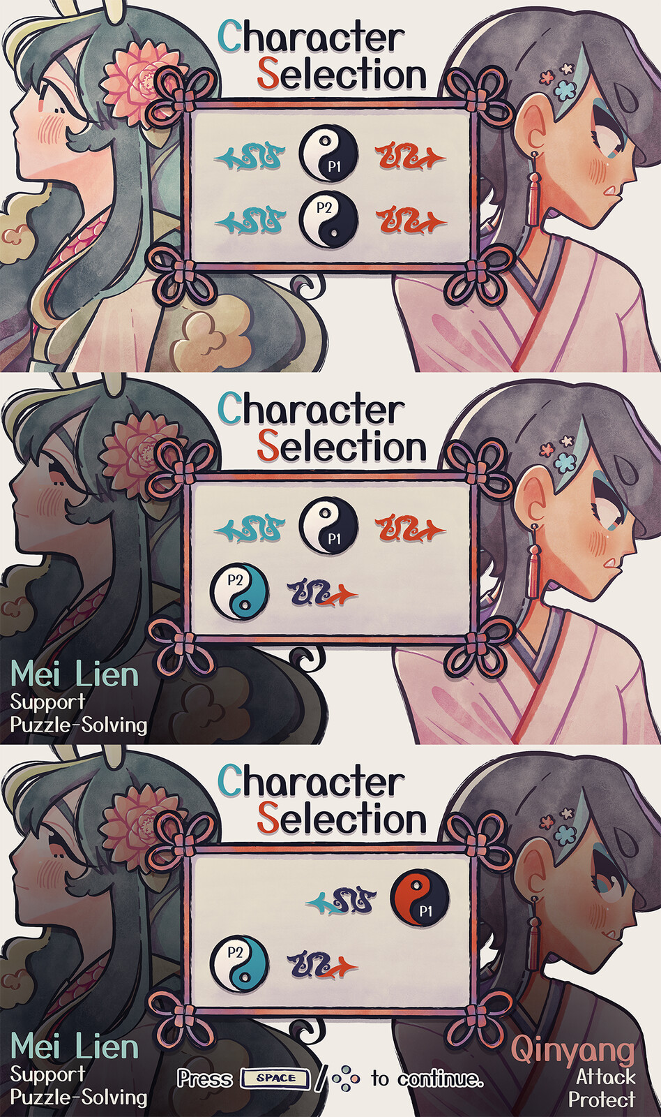 Character selection screen