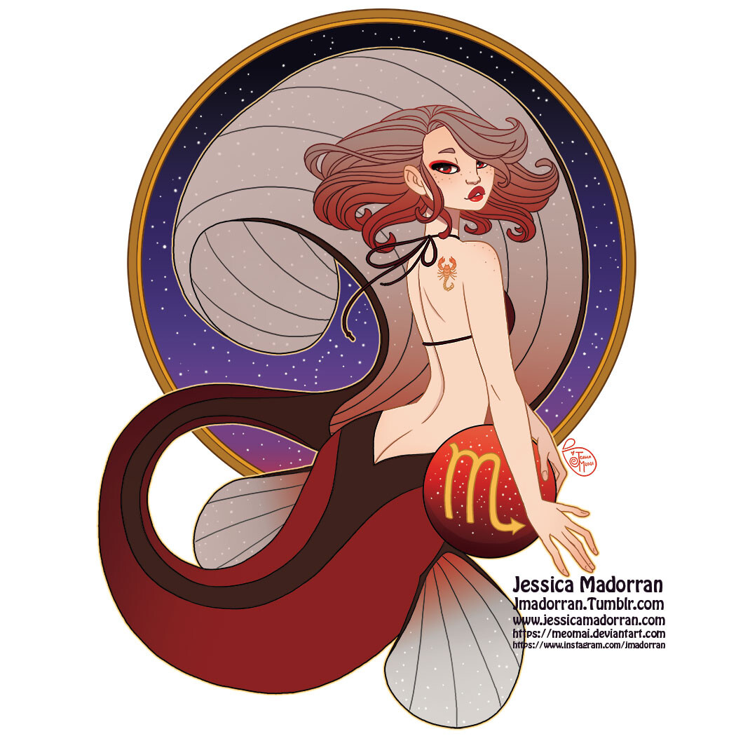 Patreon - May 2021 - Zodiac Mermaid - Scorpio  