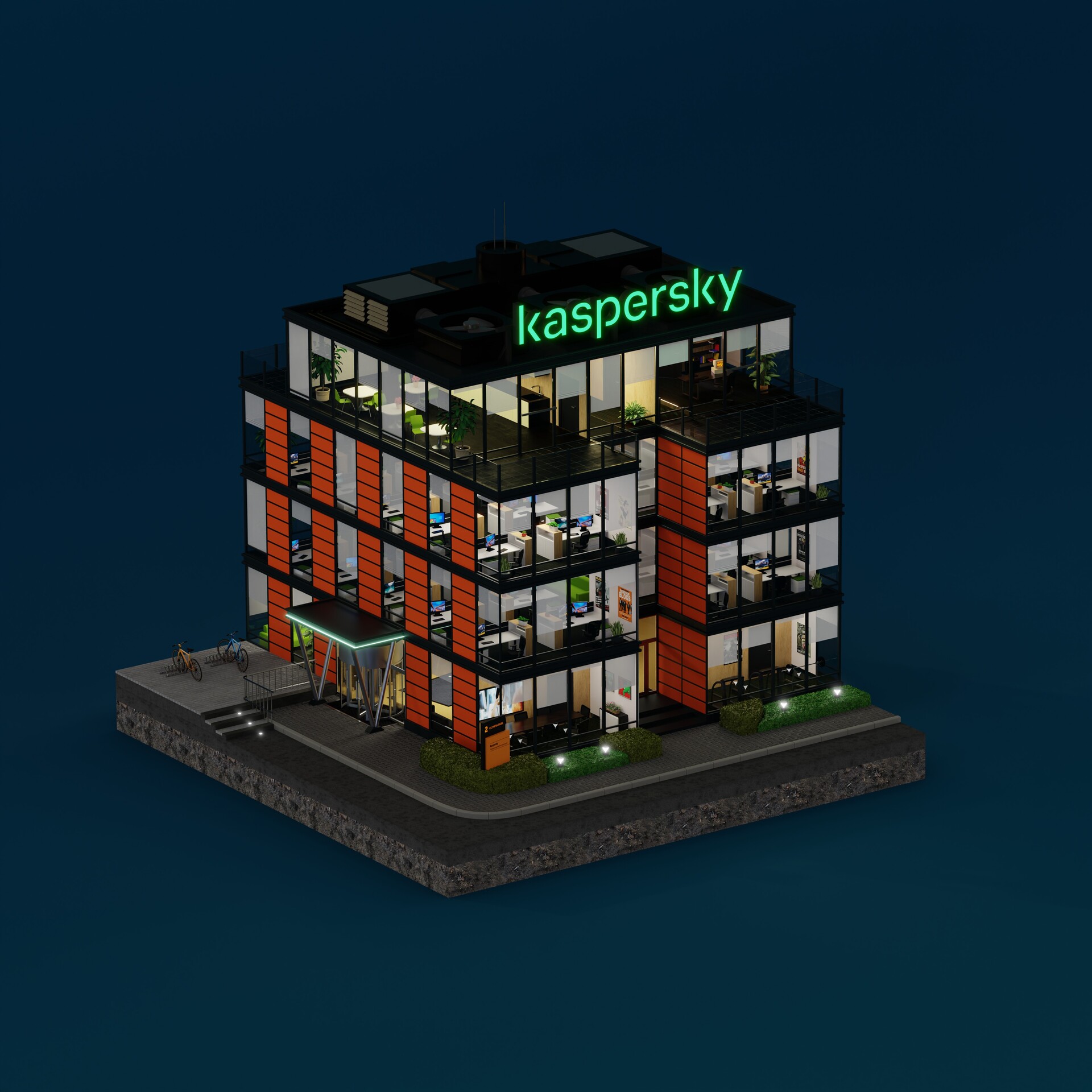 ArtStation - Kaspersky Office in Moscow (Miniature)