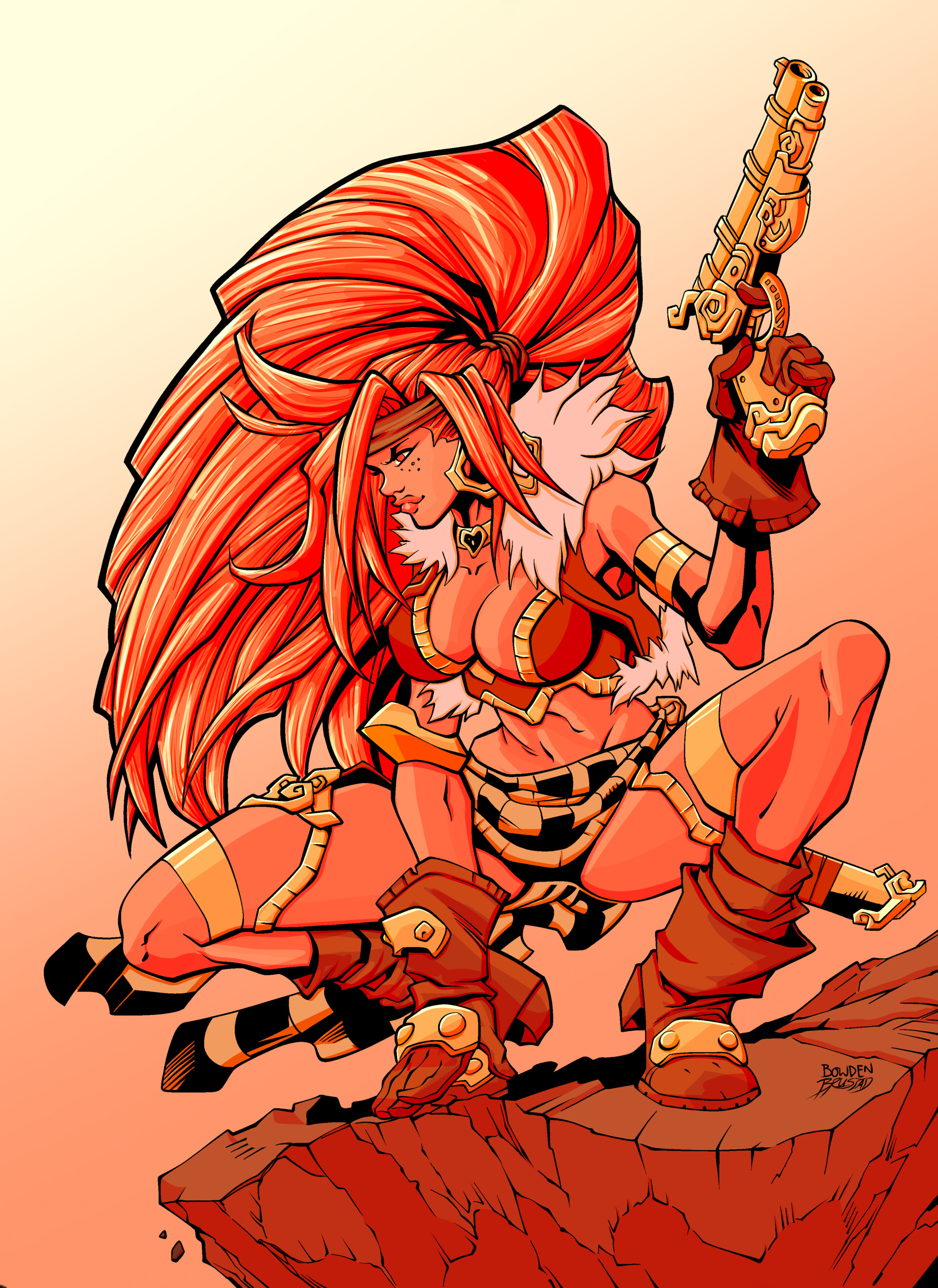 Artstation Red Monika Colors By Me For Portfolio Joci Jenkins