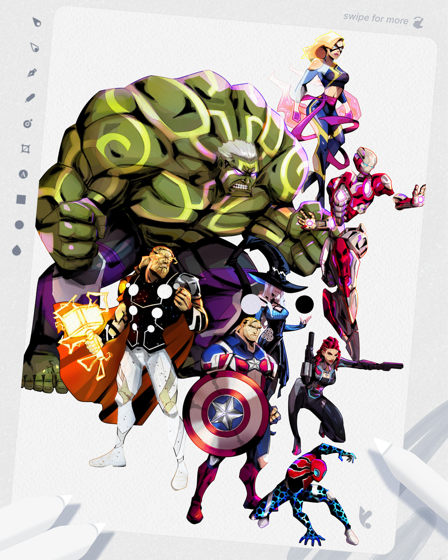 skylle vitalitet hjul ArtStation - ⭐ Marvel Fan Art - Avenger Assemble