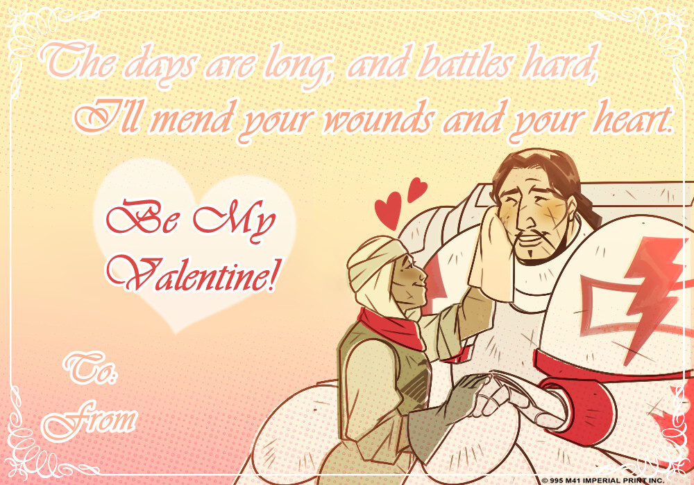 ArtStation - Warhammer40k Valentine's Day Cards 2021 #2