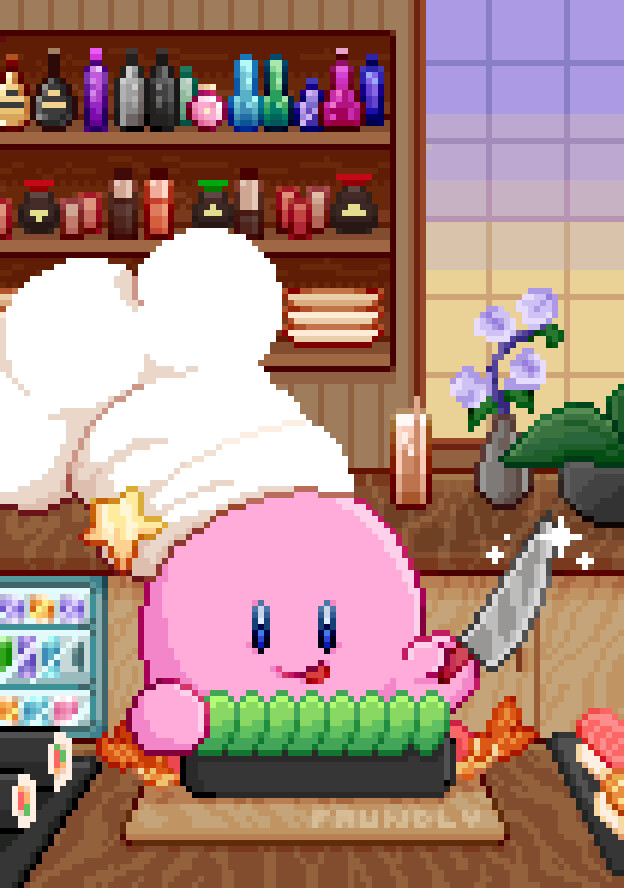 ArtStation Sushi Chef Kirby