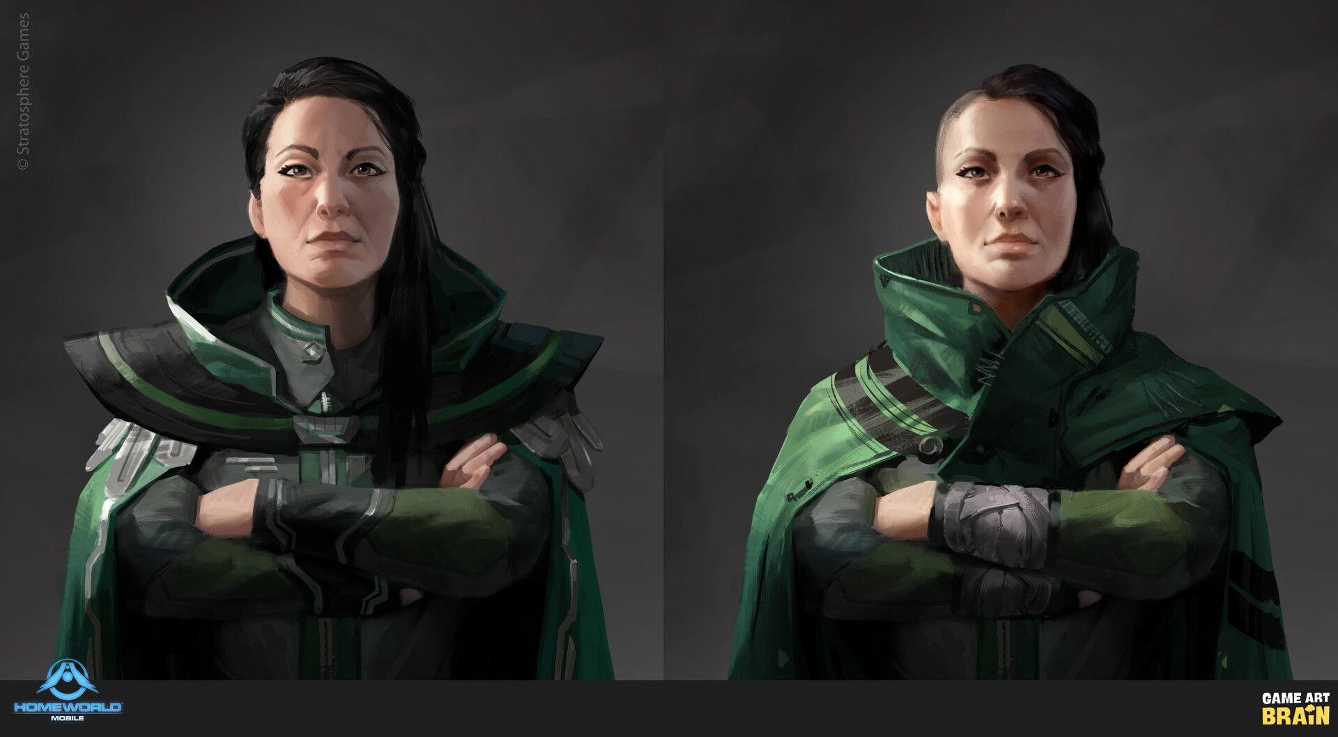 Game Art Brain Creation & Consulting Characters for Homeworld Mobile