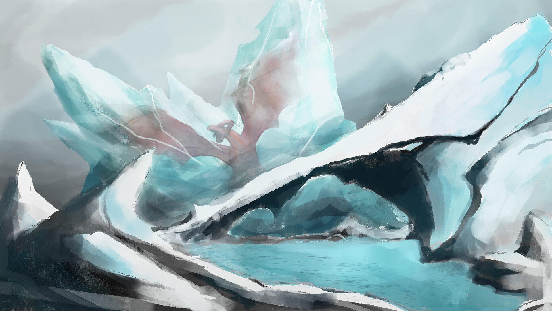 ArtStation - frost mountain