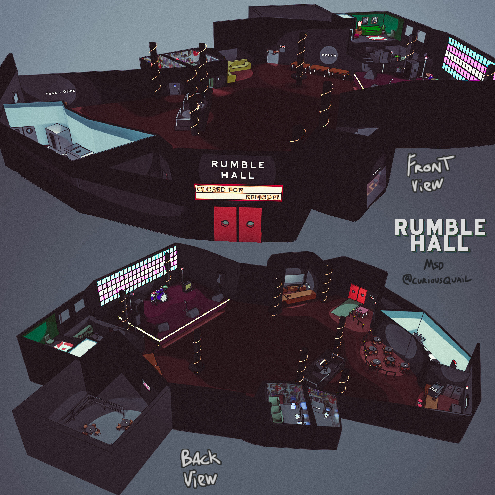 ArtStation - Rumble Hall - Concept Art