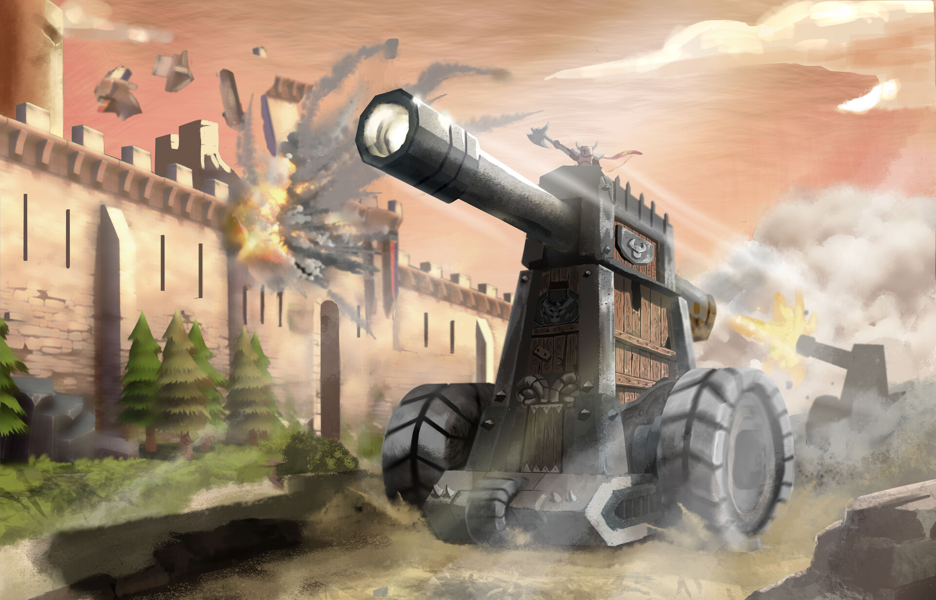 ArtStation Wrath Siege Turret