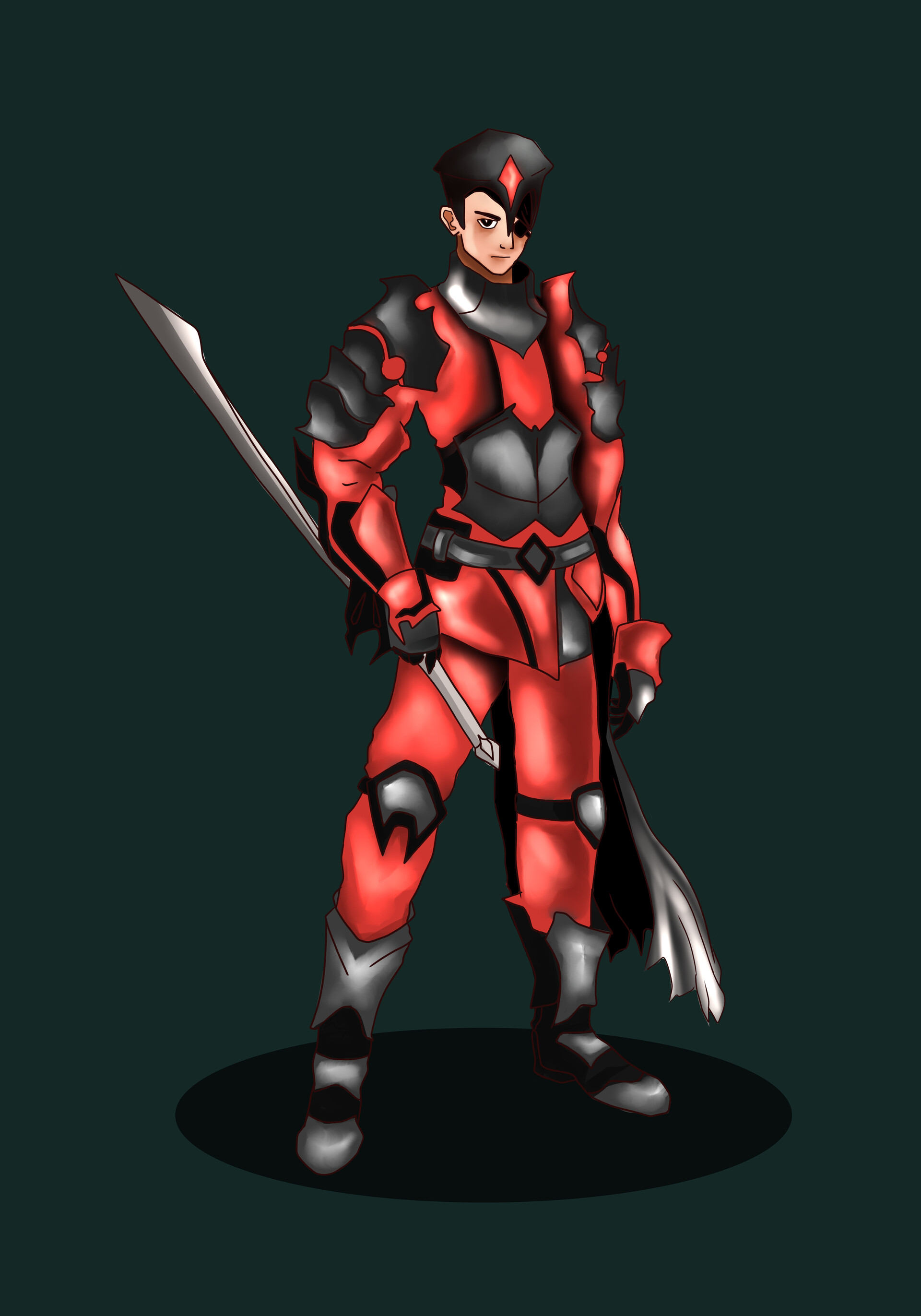 ArtStation anime knight