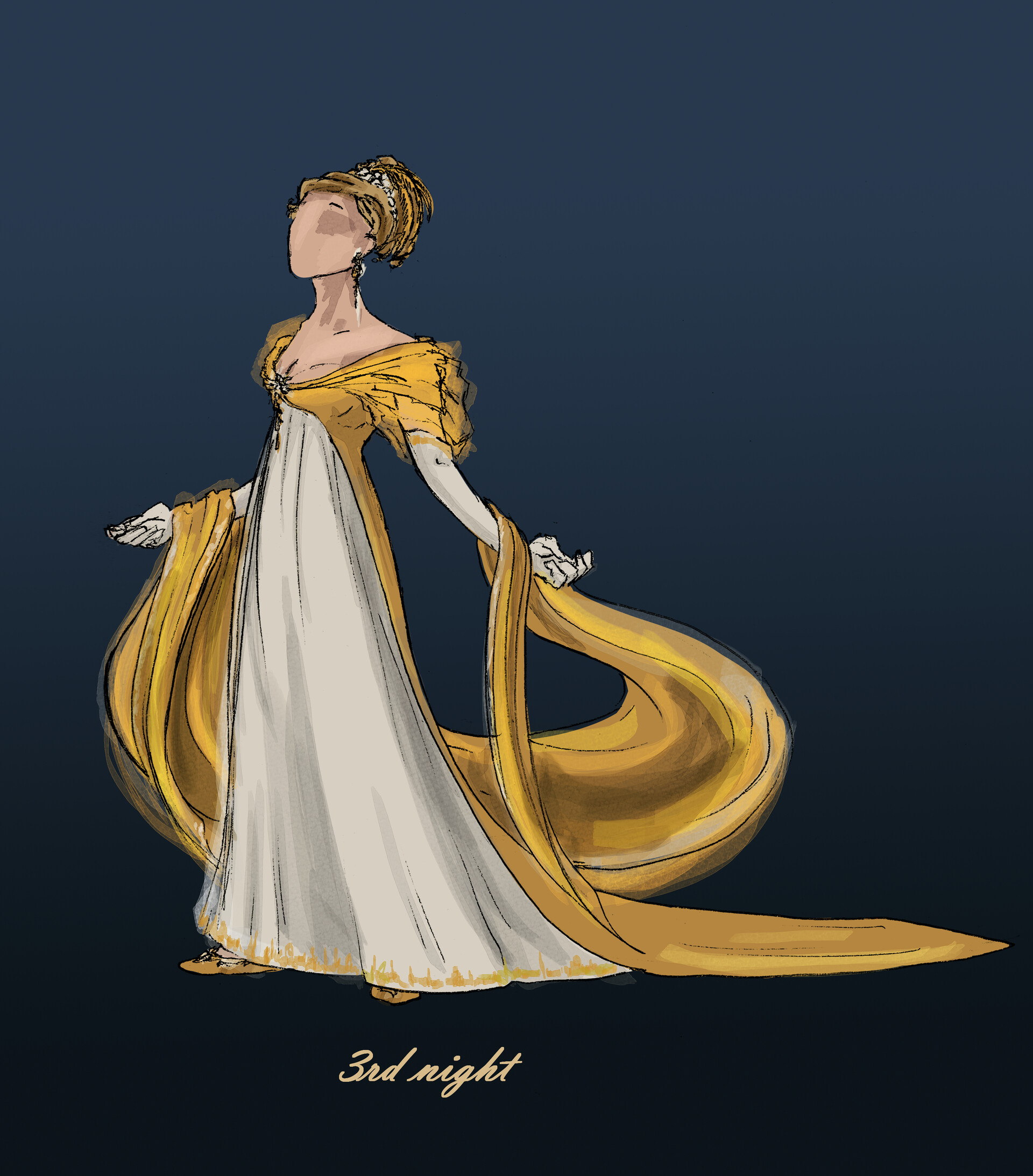 Cinderella gold dress 2025