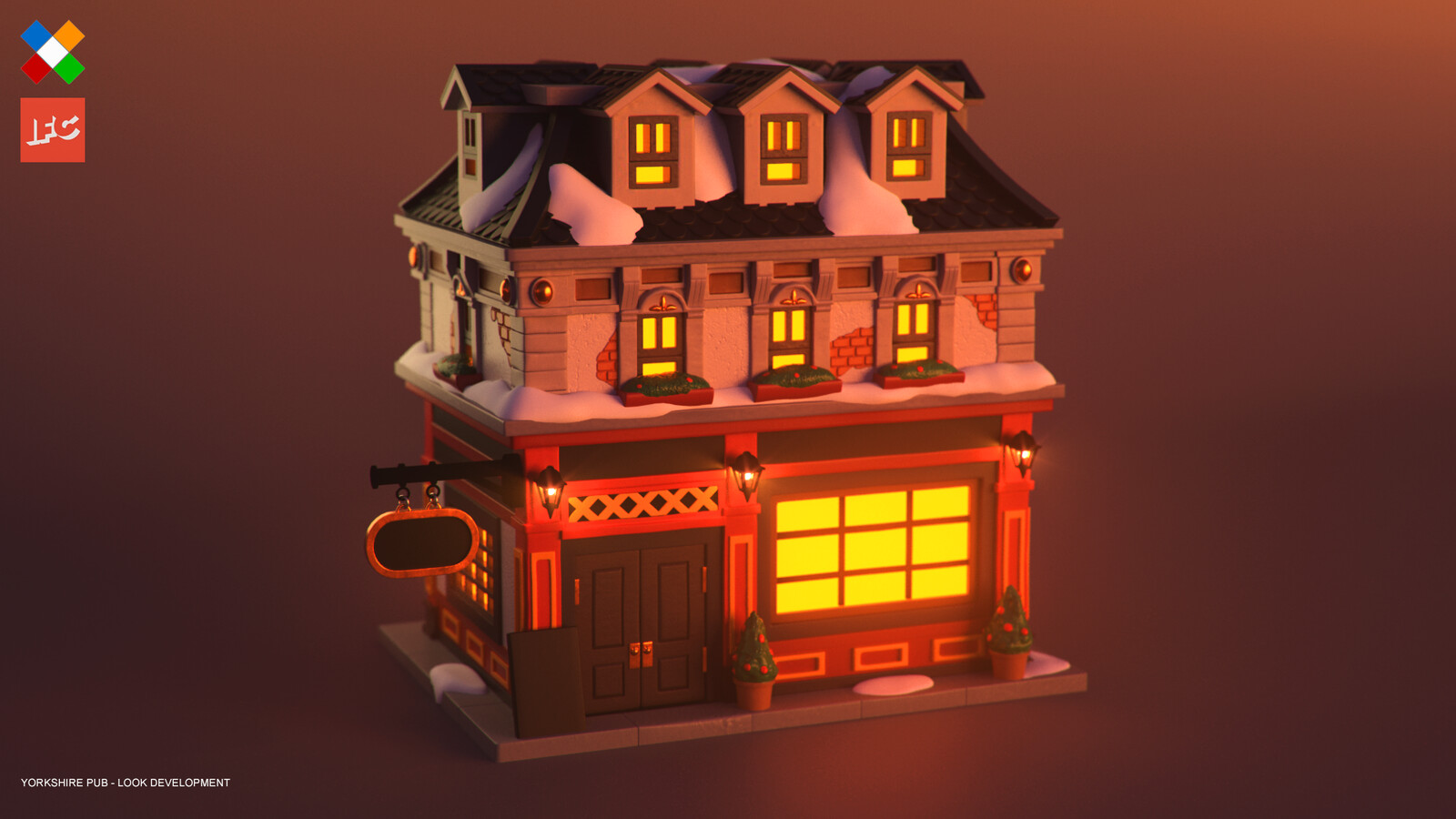 Look Development done for the Yorkshire Pub model