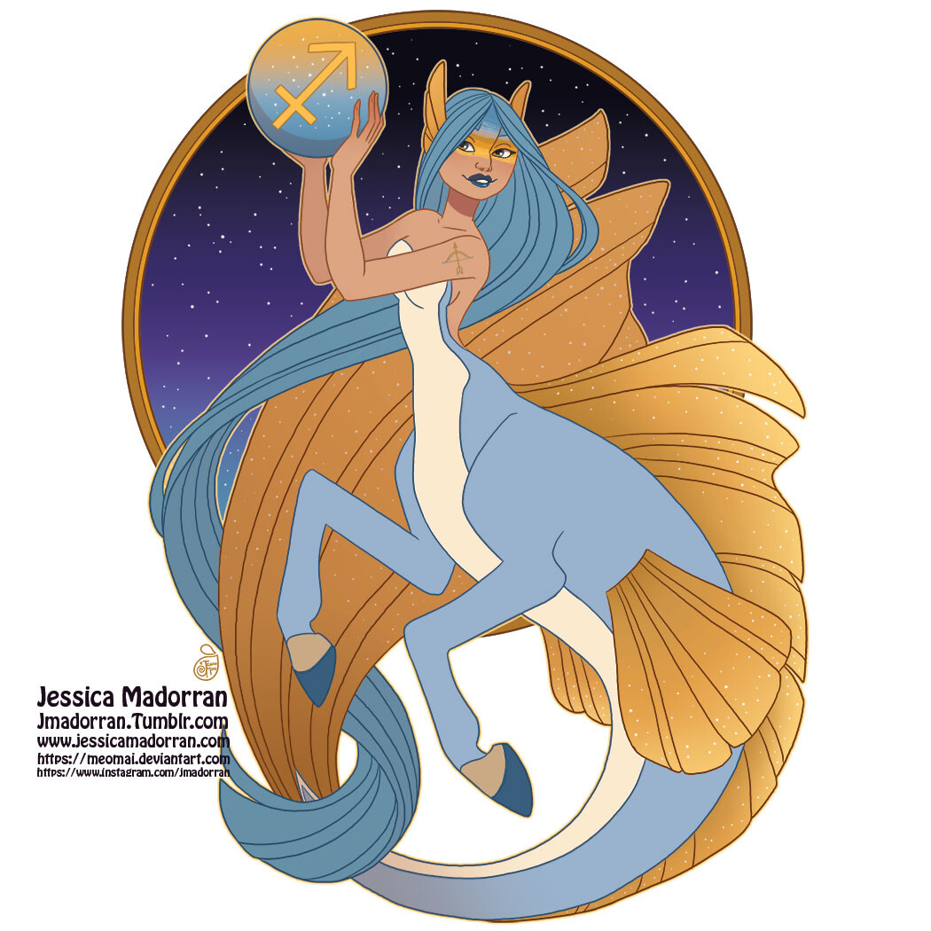 Patreon - May 2021 - Zodiac Mermaid - Sagittarius   