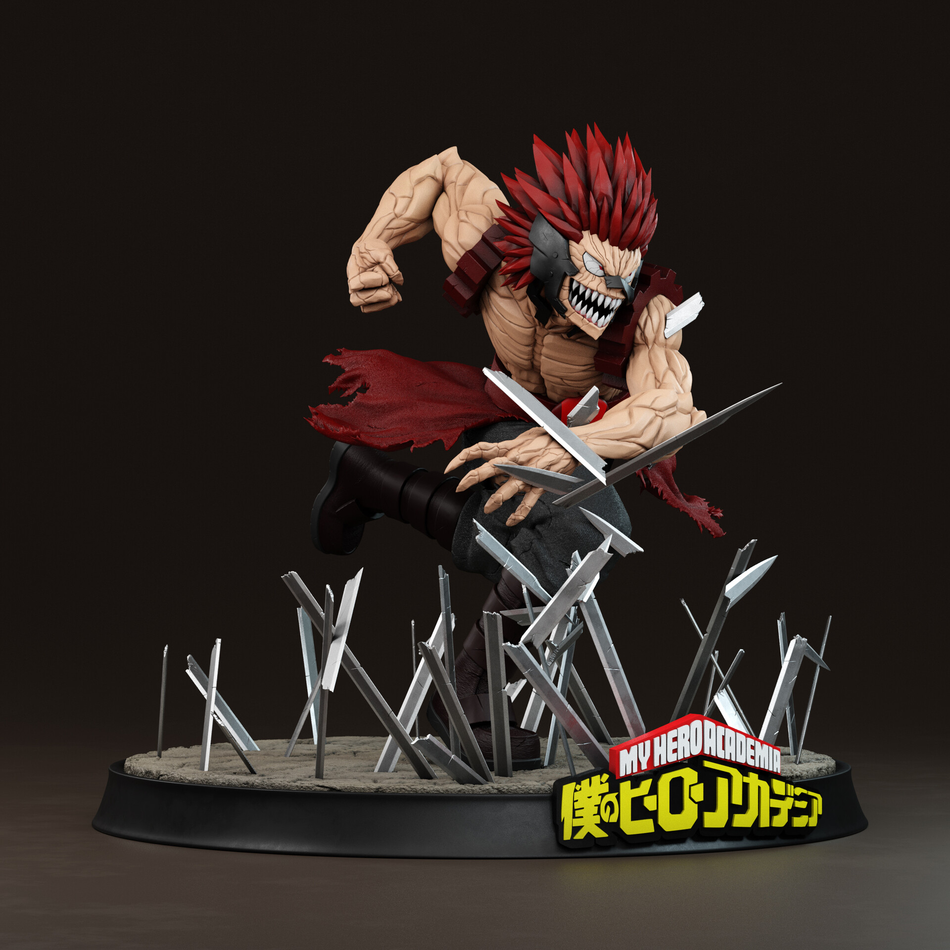 Red riot unbreakable statue Clearance