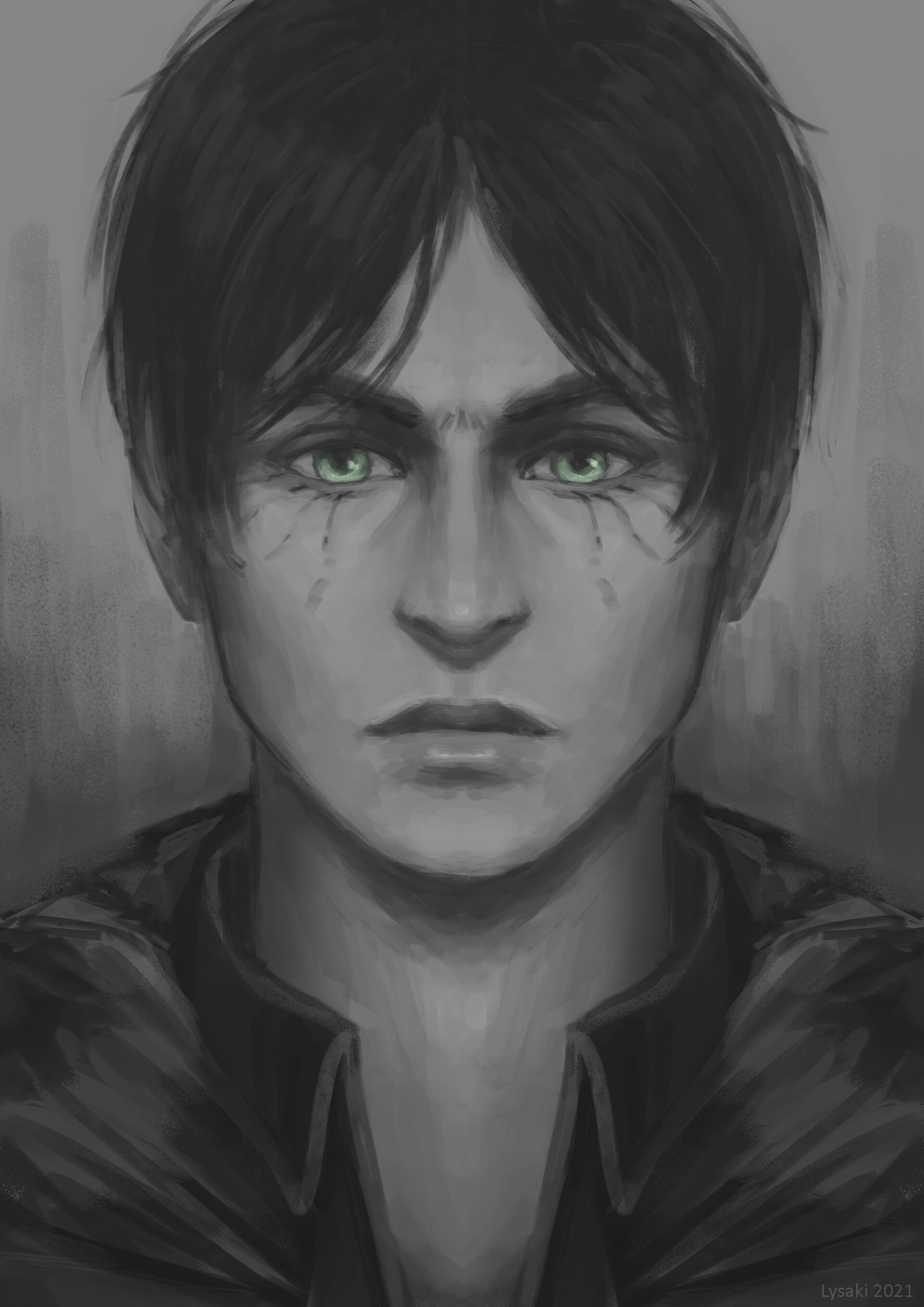 ArtStation - Eren & Levi Speedpaint