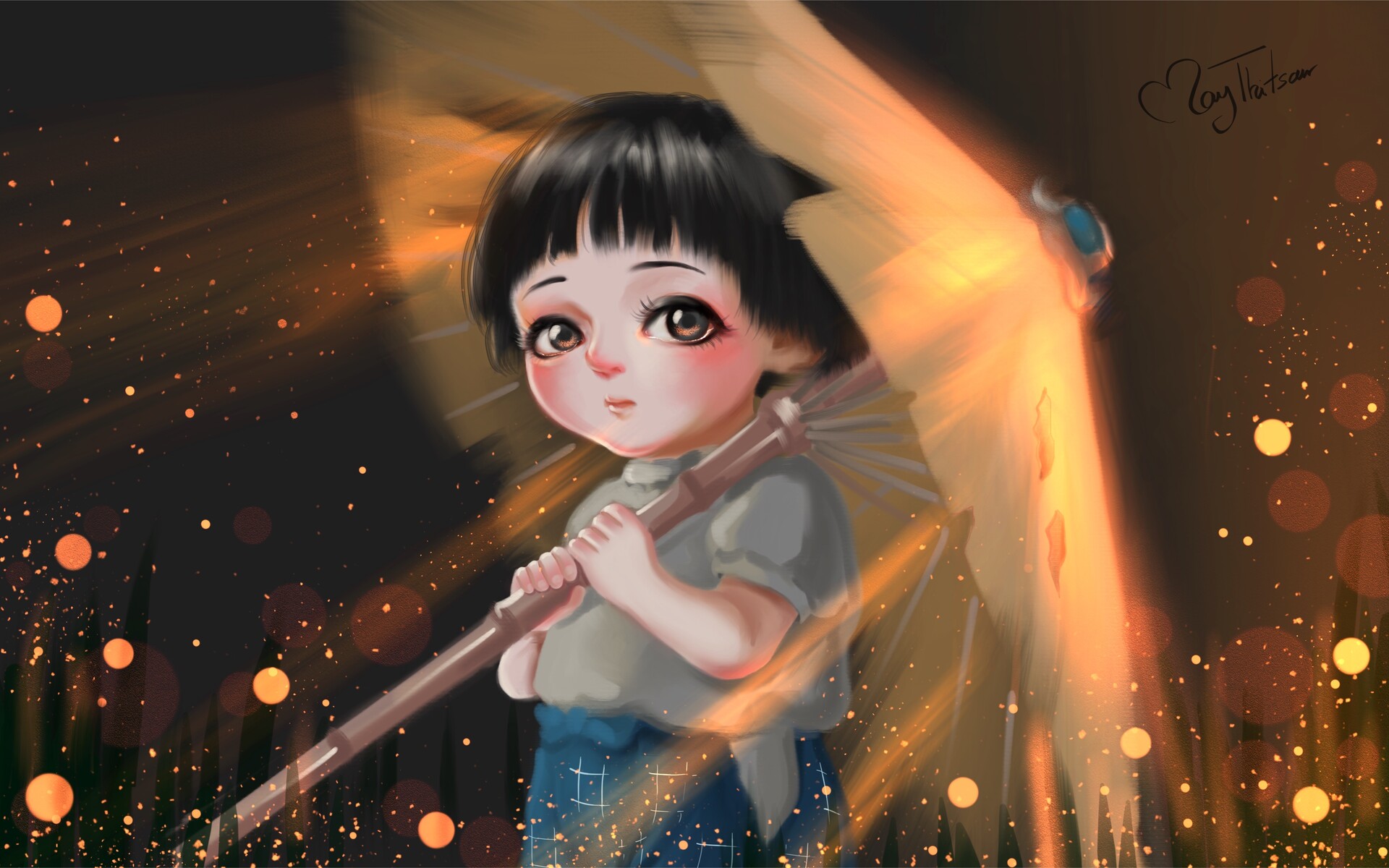 Me, Setsuko (Grave of the Fireflies), 3024 x 4032 : r/ArtPorn