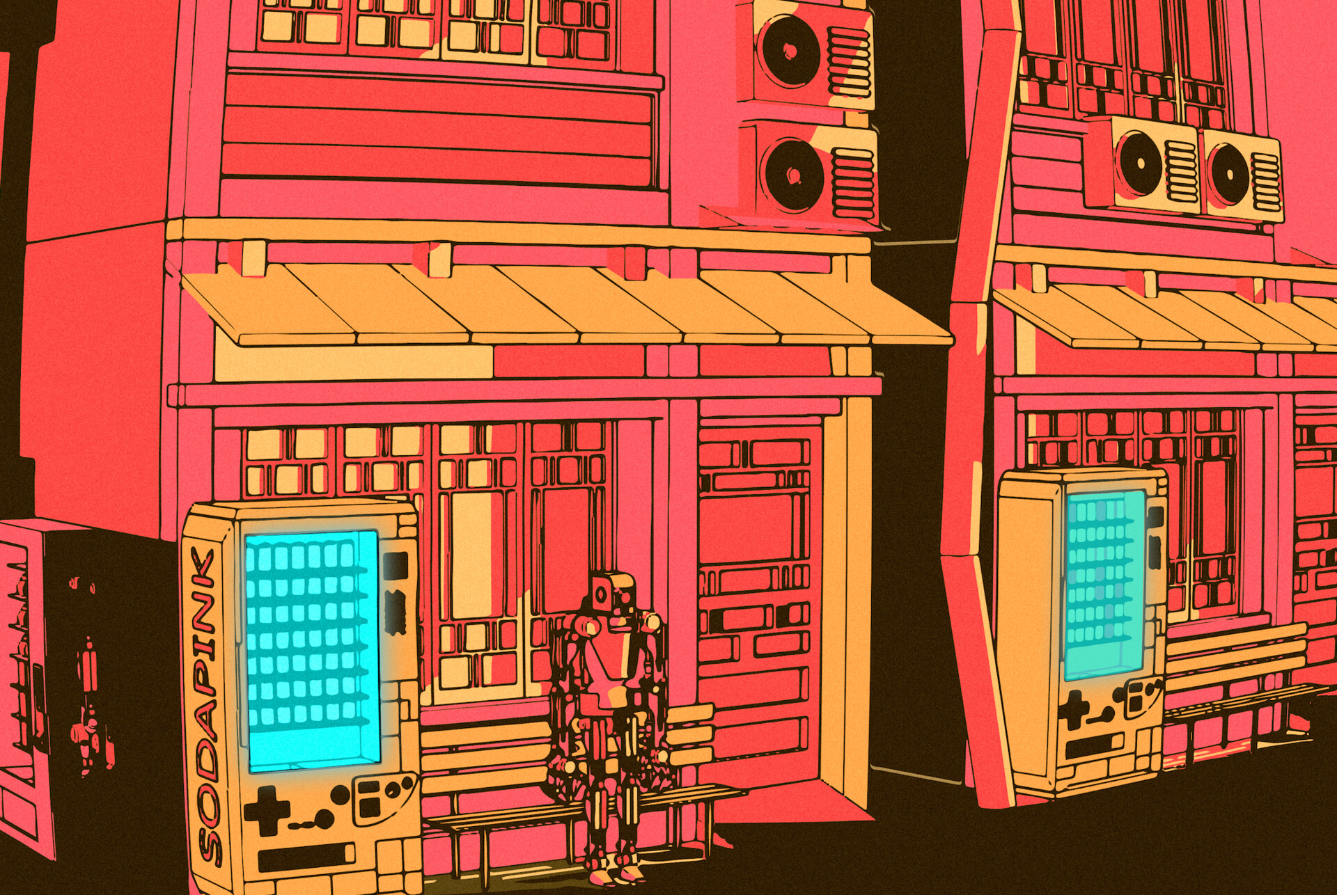 ArtStation - robot scenery for a webcomic