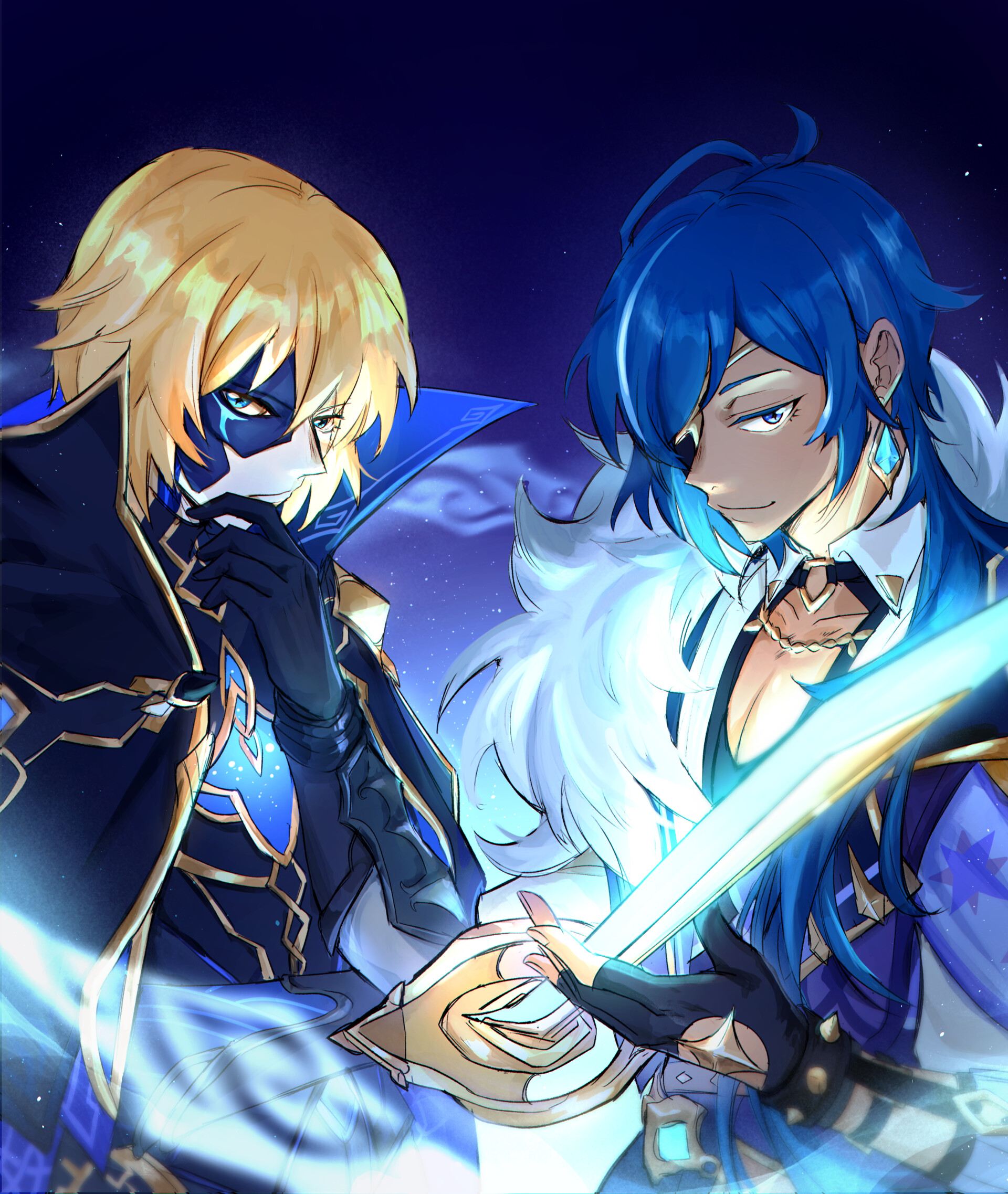 ArtStation Kaeya and Dainsleif Genshin Impact