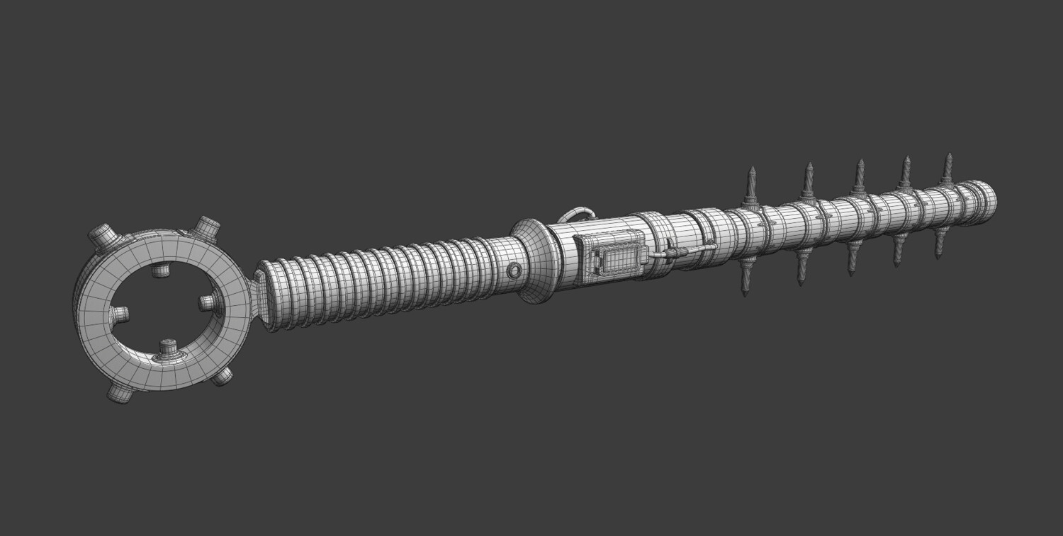 Tejinder Singh - Rod weapon design | 3d Modeling, Texturing and Rendering
