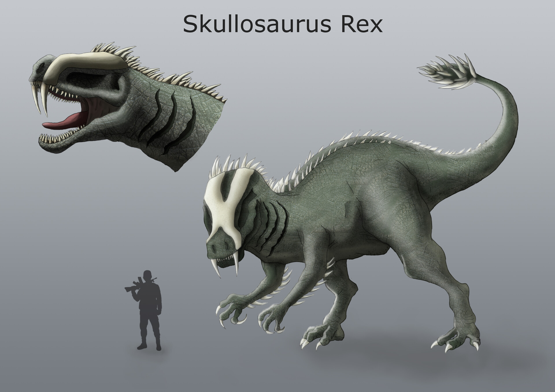 ArtStation - Skullosaurus Rex - Creature design