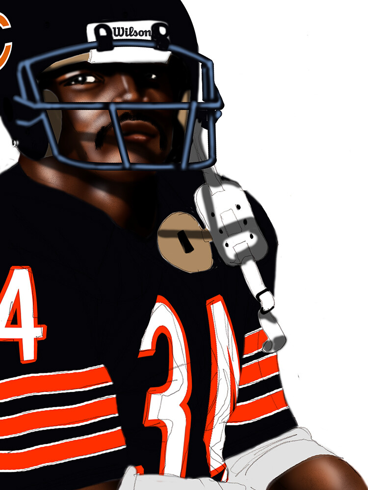 ArtStation - Walter Payton Painting