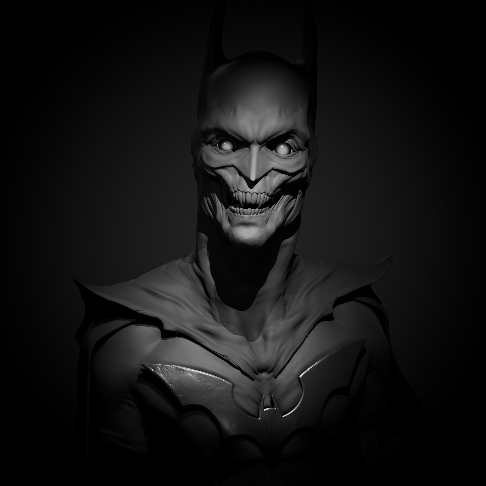 ArtStation - Batman Bust - Fan Art