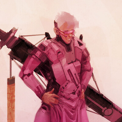 Andres gomez sketch 018 sword pink