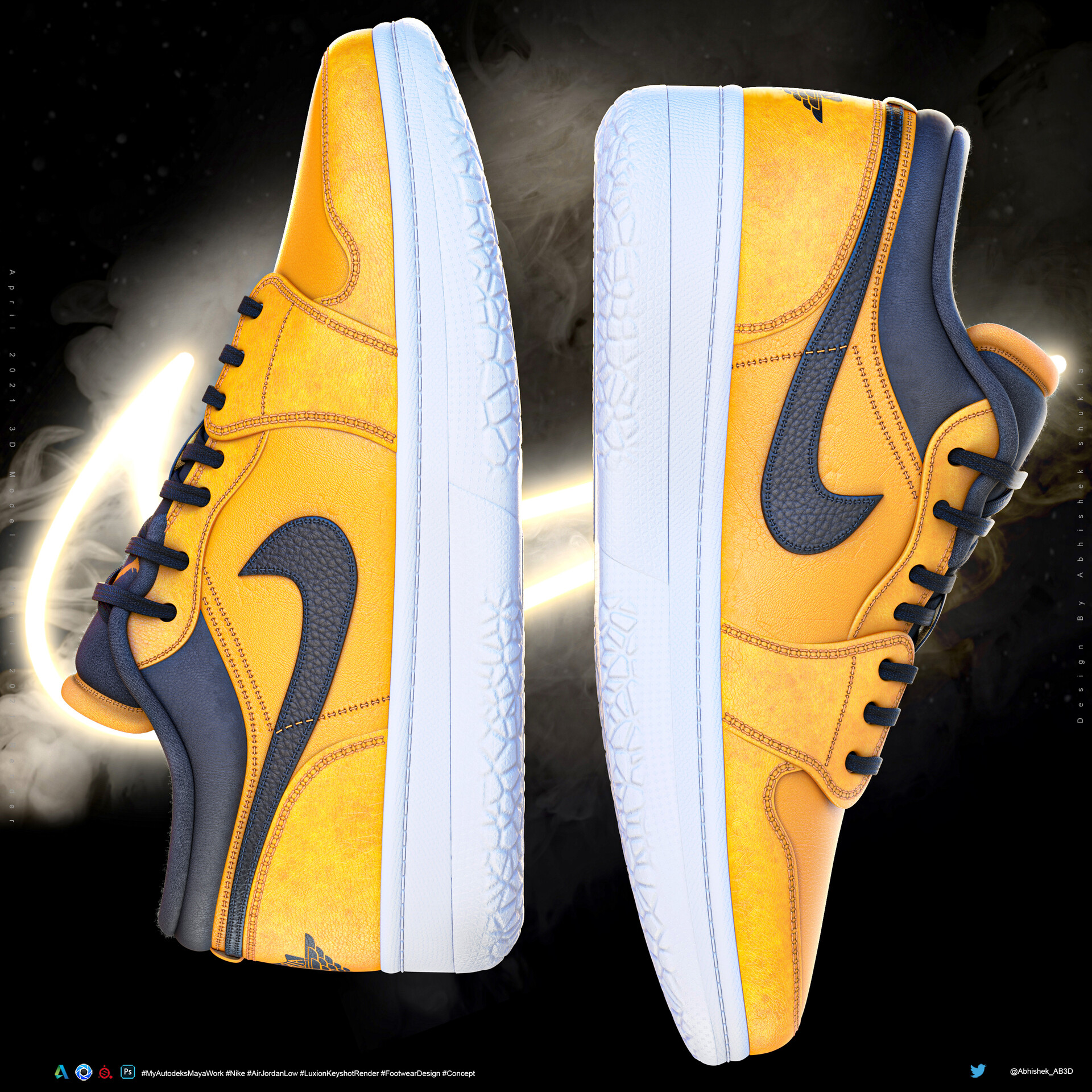 air jordan nike yellow