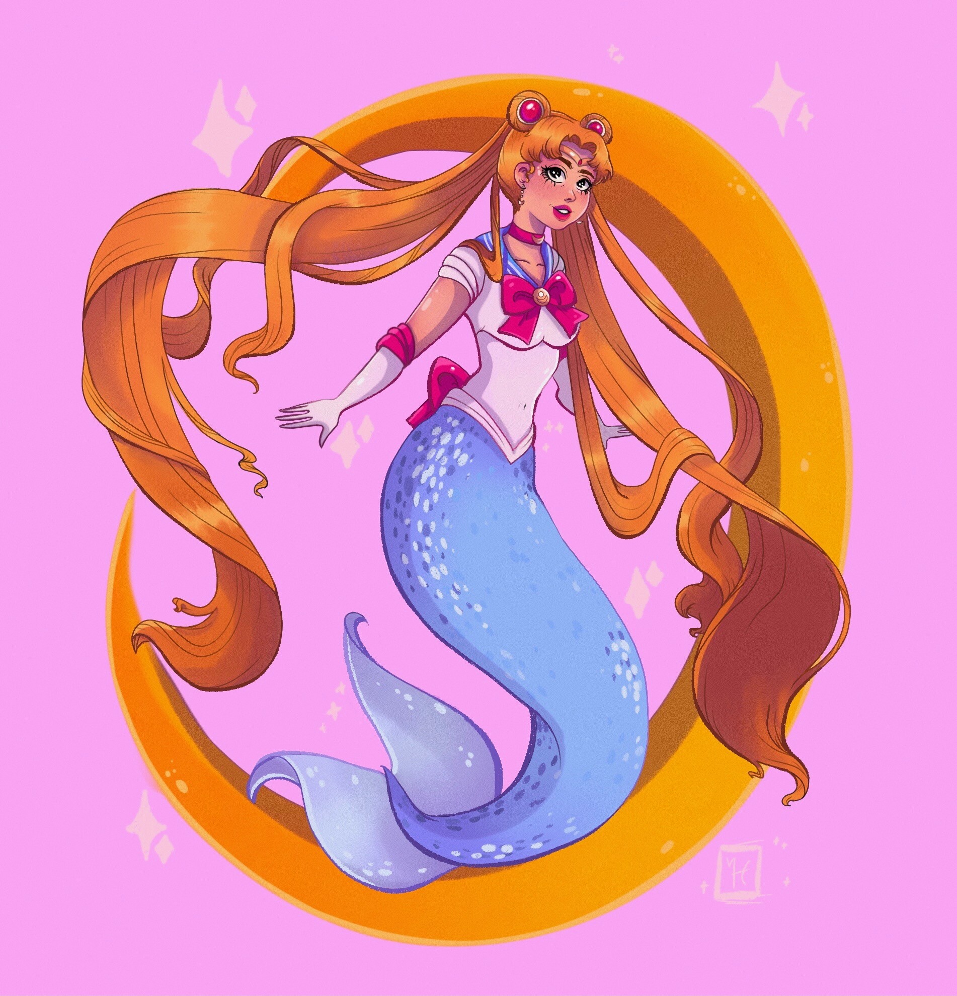 ArtStation - Sailor Moon Mermaid