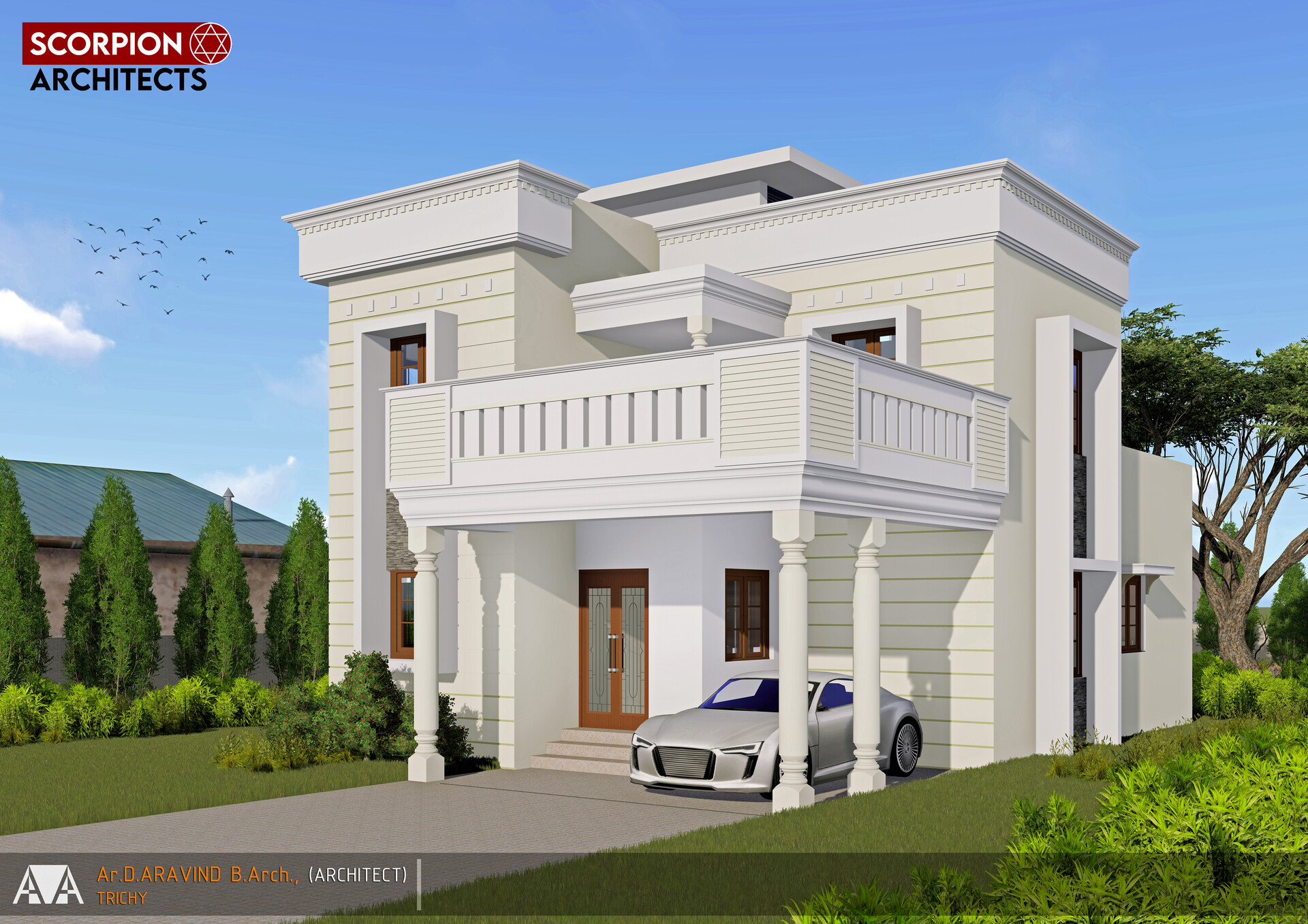 ArtStation - NEO CLASSICAL ARCHITECTURE - RESIDENCE