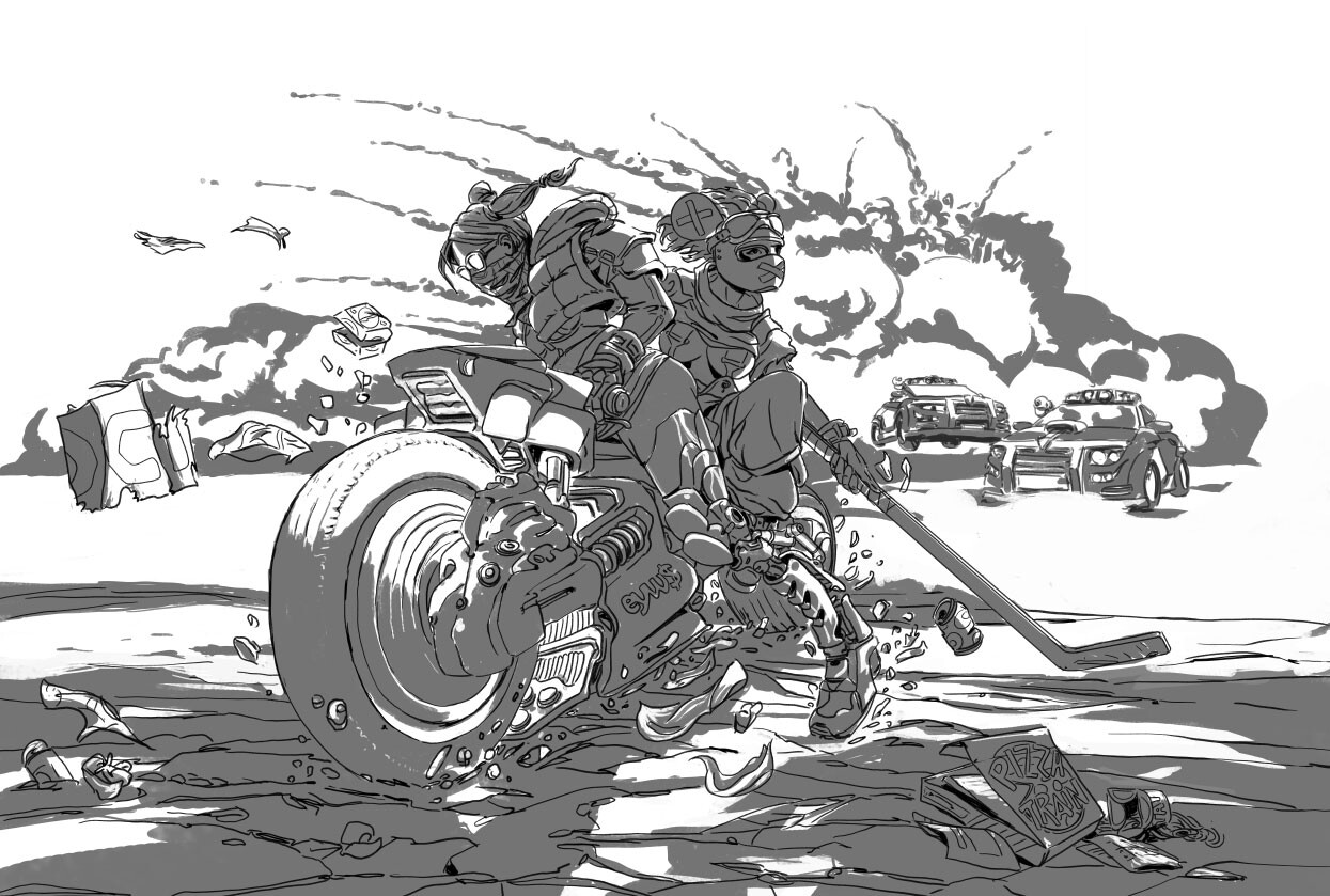 Night Ride Sketch