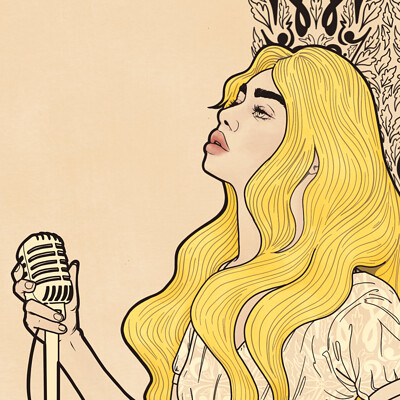 Billie - Art Nouveau Study