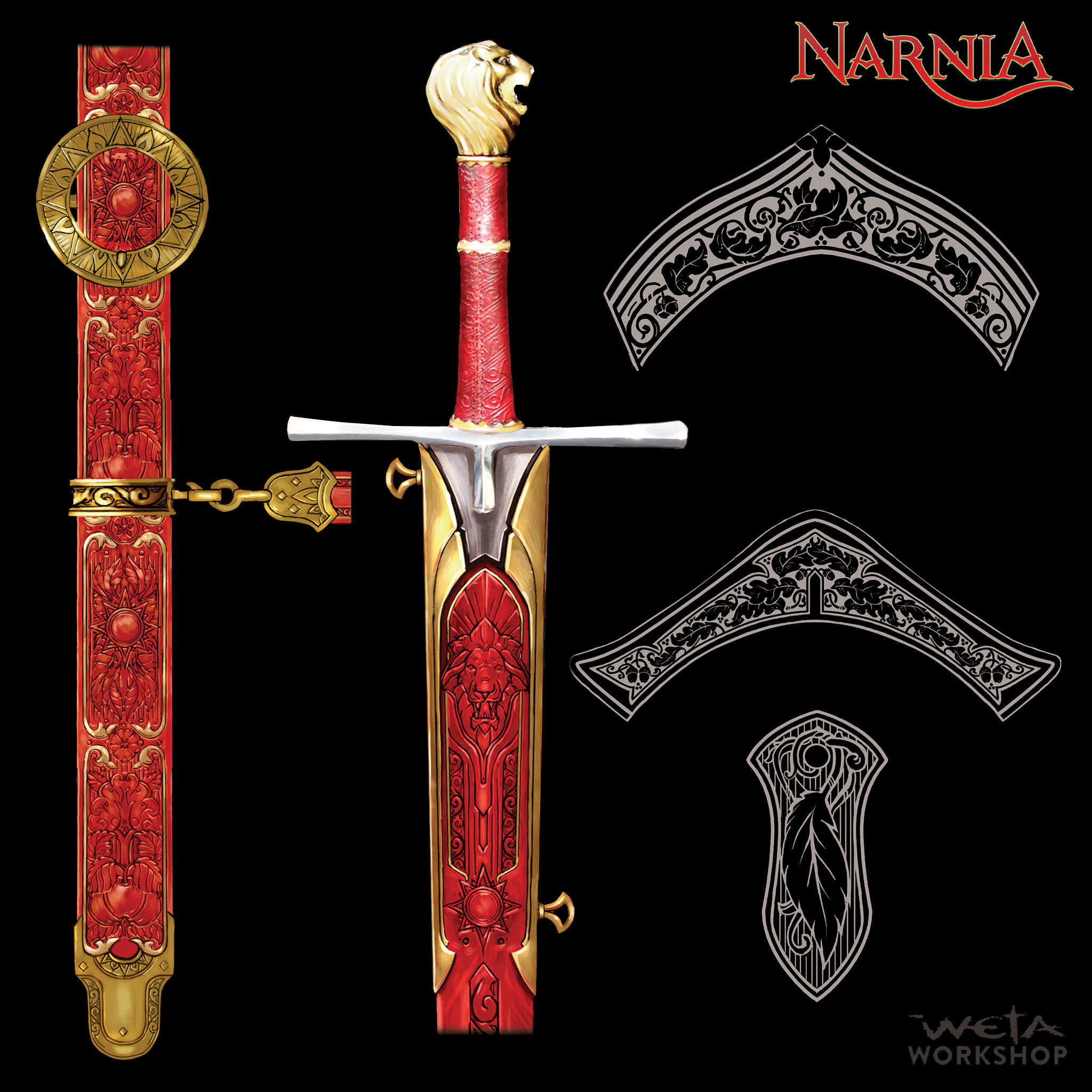 Peter's Sword &amp; Scabbard, Amour Ornamentation