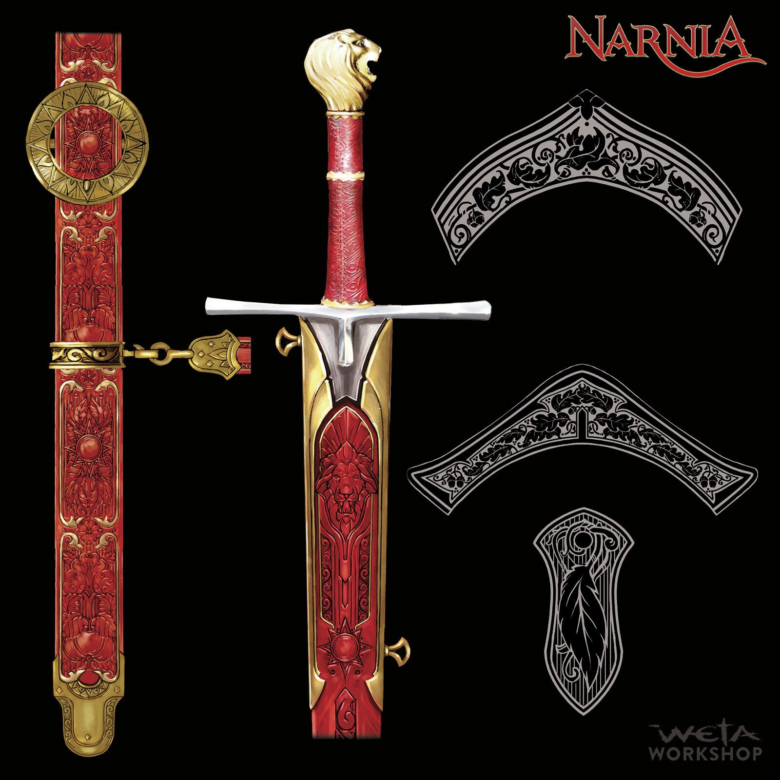 Peter's Sword & Scabbard, Amour Ornamentation