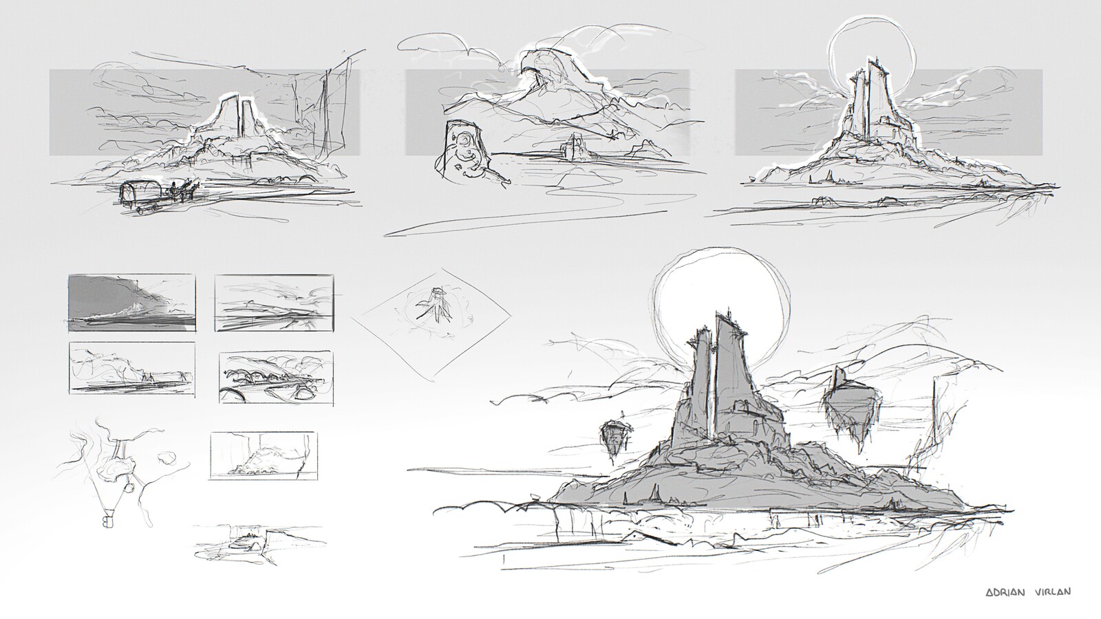 Exploration sketches