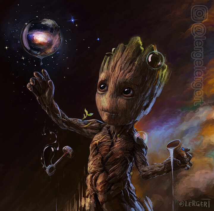 Baby groot online hd wallpaper