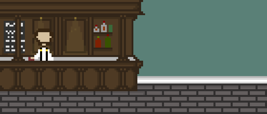 Artstation Bartender Pixel Art Animation