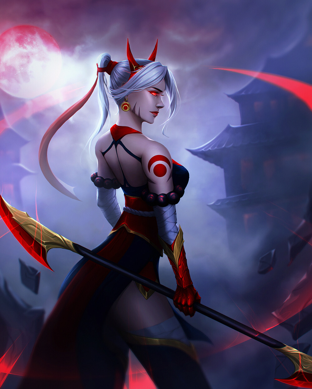 ArtStation - Fanart Lux Skin Blood Moon