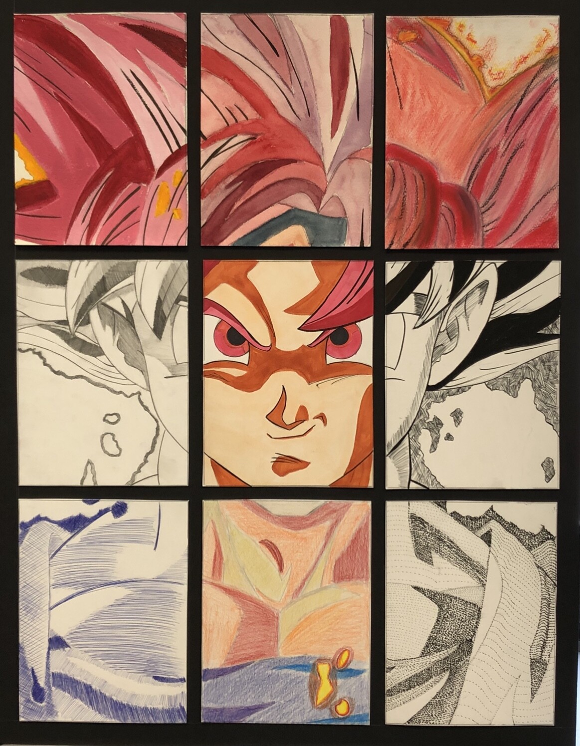Goku super saiyan god Acrylic Print by Manan Sansanwal - Pixels
