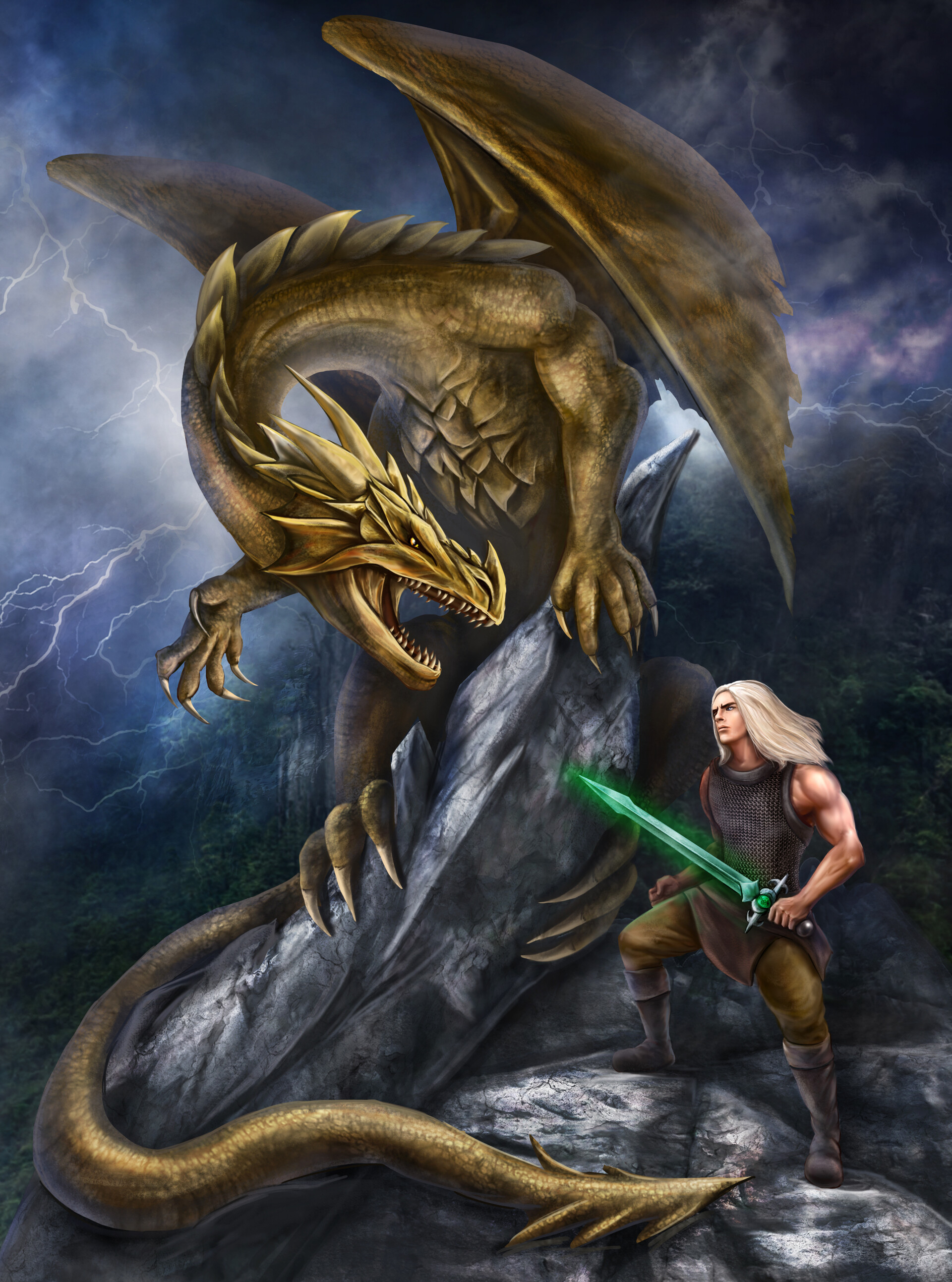 beowulf fights dragon